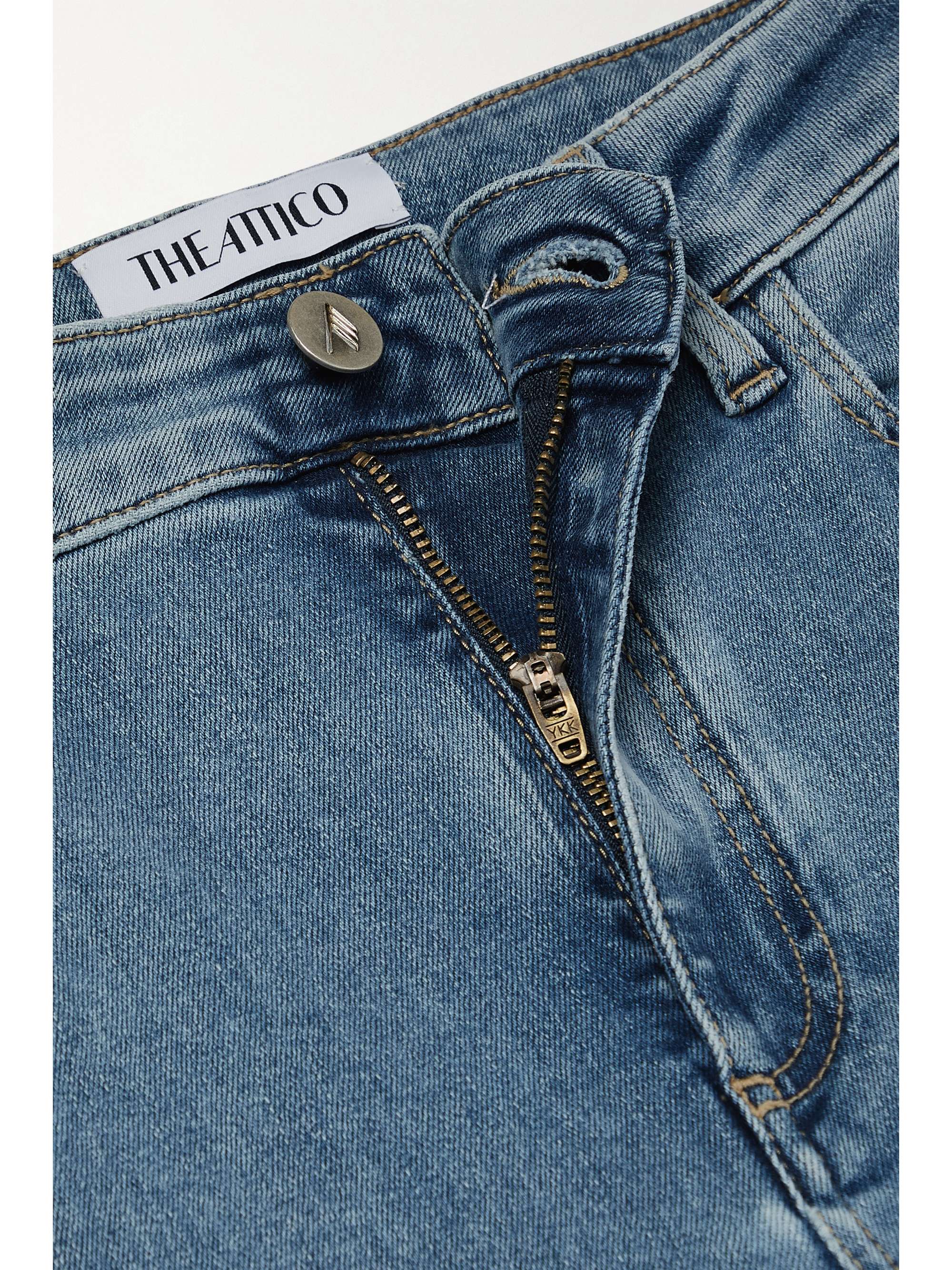THE ATTICO Dione high-rise slim-leg jeans