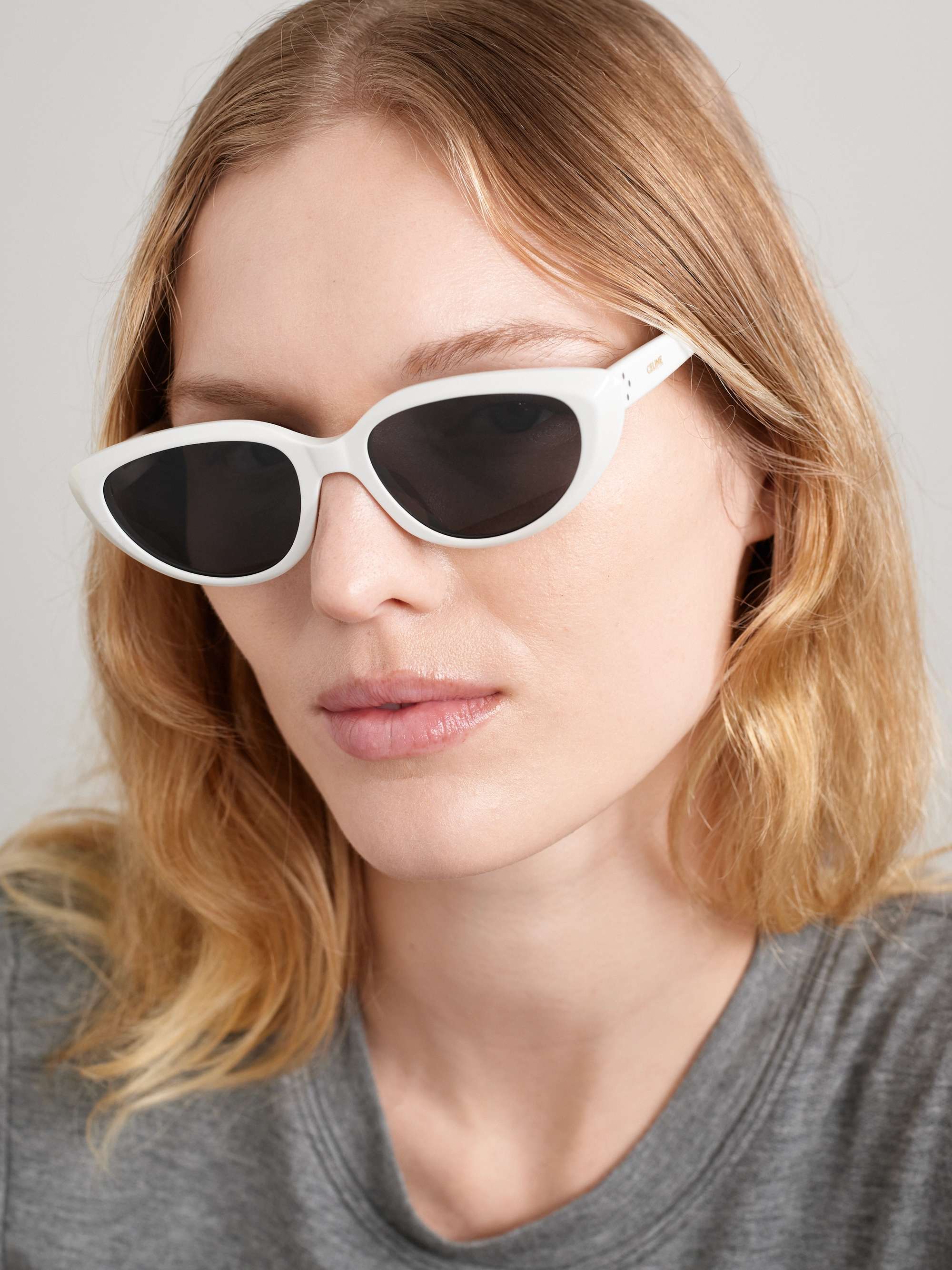 CELINE EYEWEAR Cat-eye acetate sunglasses