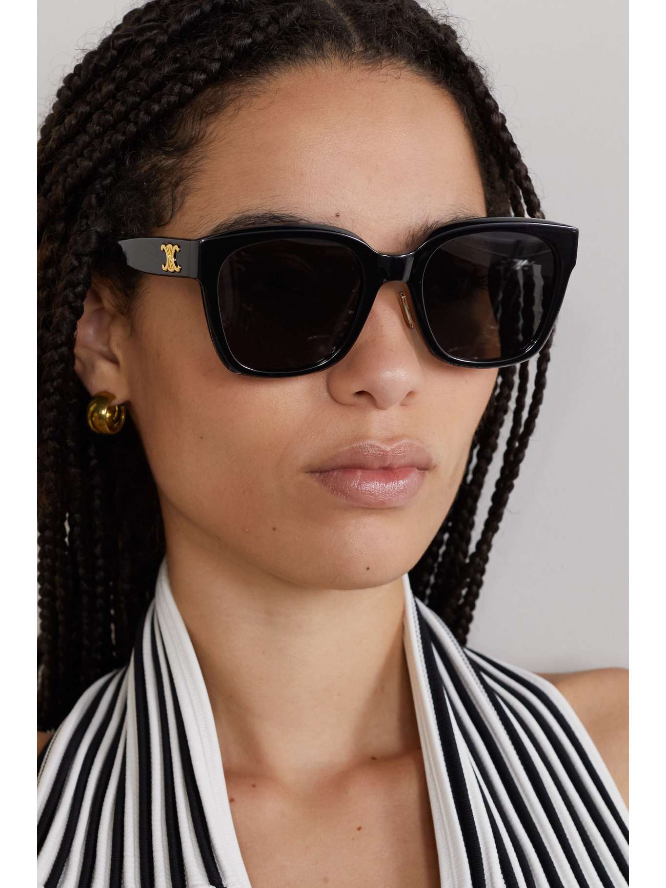 CELINE EYEWEAR Dframe acetate sunglasses NETAPORTER