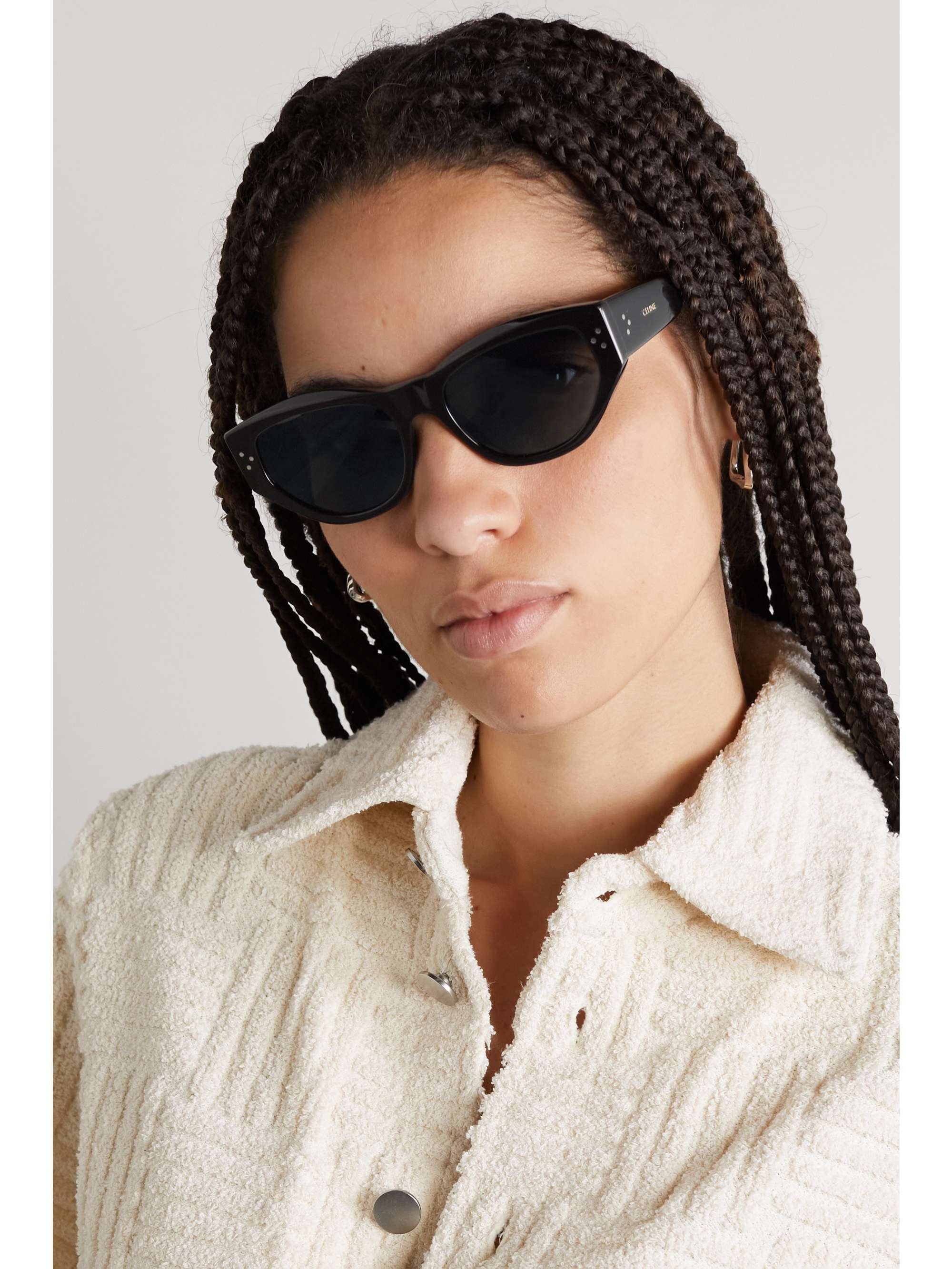 CELINE EYEWEAR Round-frame acetate sunglasses
