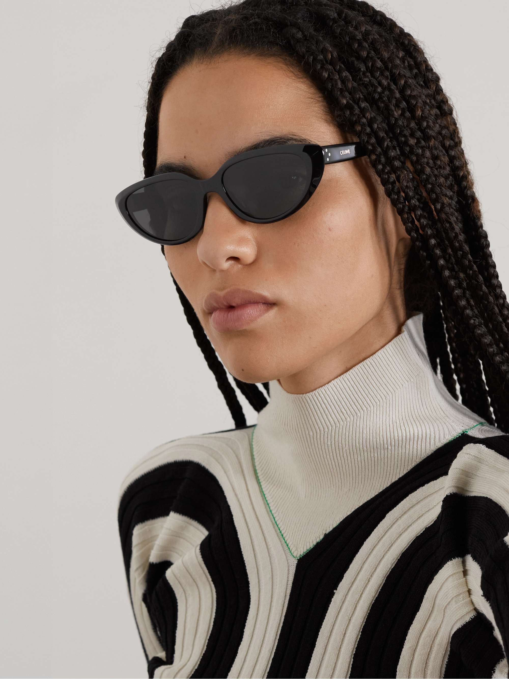 CELINE EYEWEAR Cat-eye acetate sunglasses