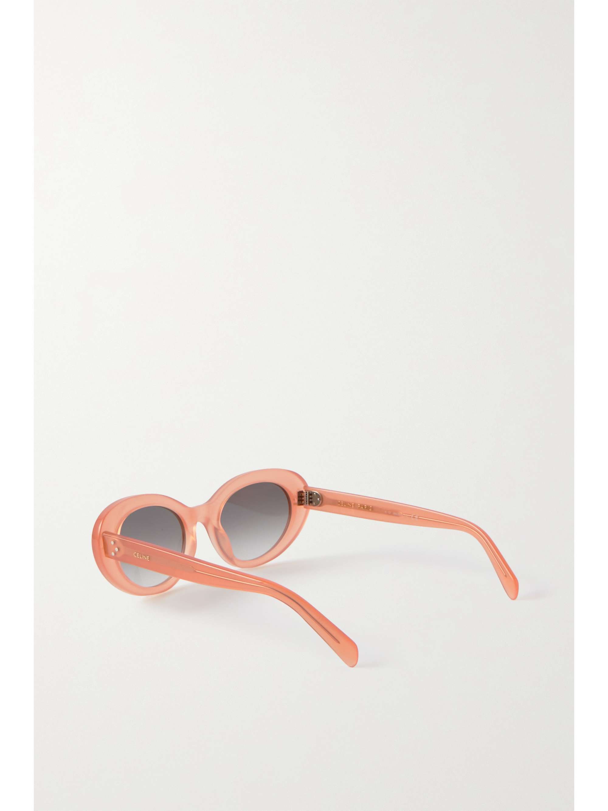 CELINE EYEWEAR Oval-frame acetate sunglasses