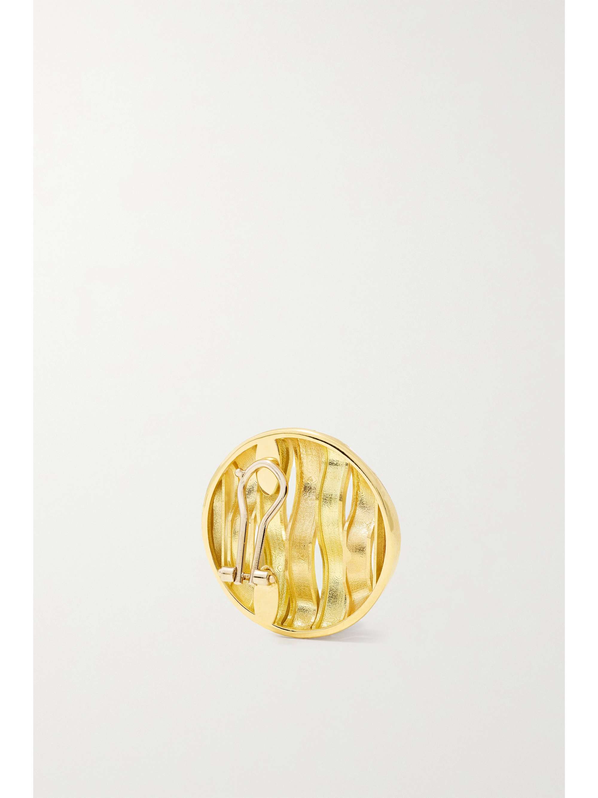 SABBADINI 18-karat gold clip earrings