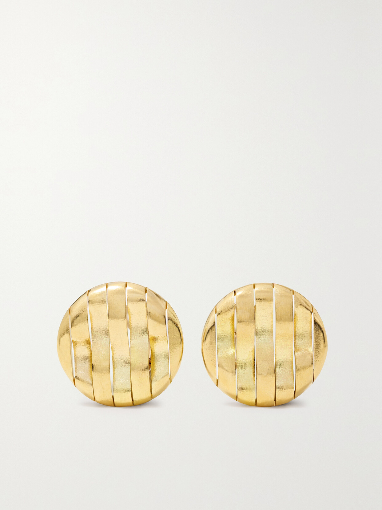 Sabbadini 18-karat Gold Clip Earrings