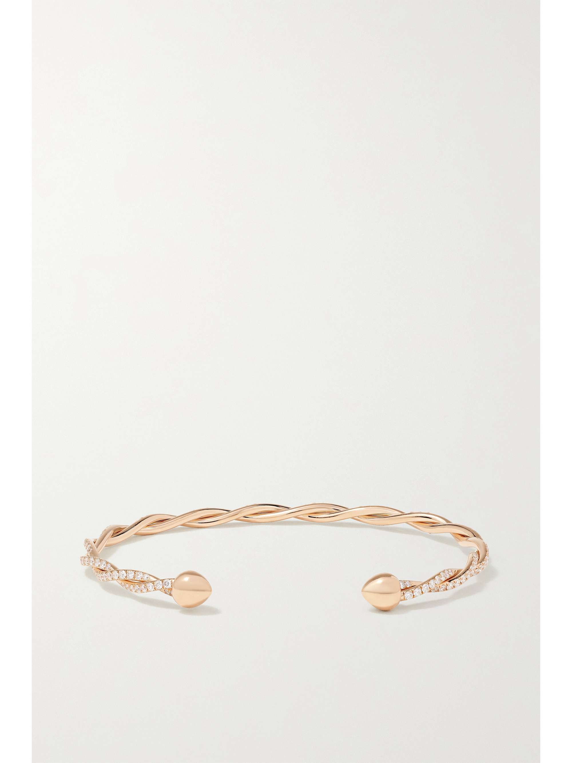 SABBADINI 18-karat rose gold diamond bangle
