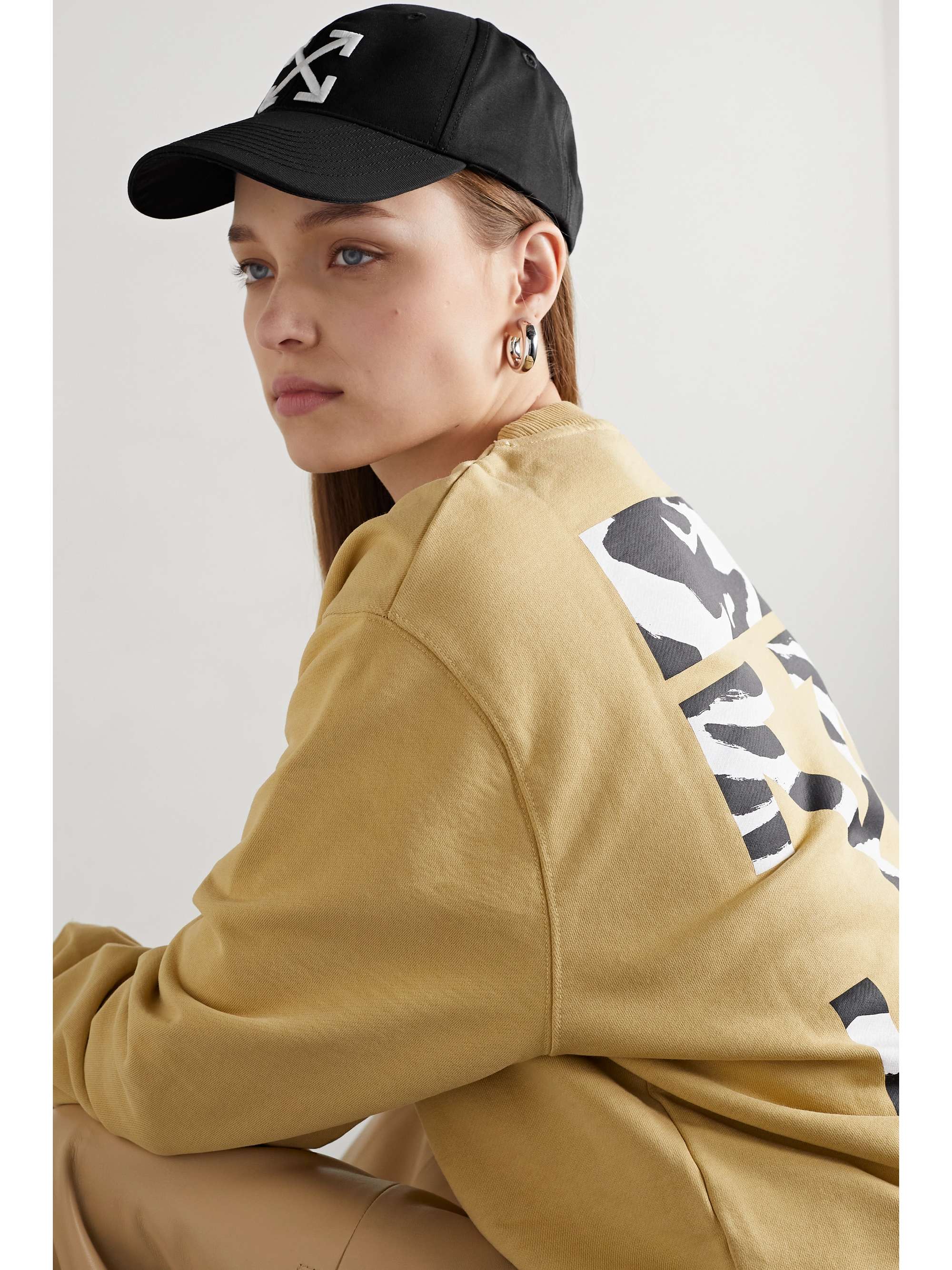 OFF-WHITE Baseballkappe aus Baumwoll-Twill mit Stickerei