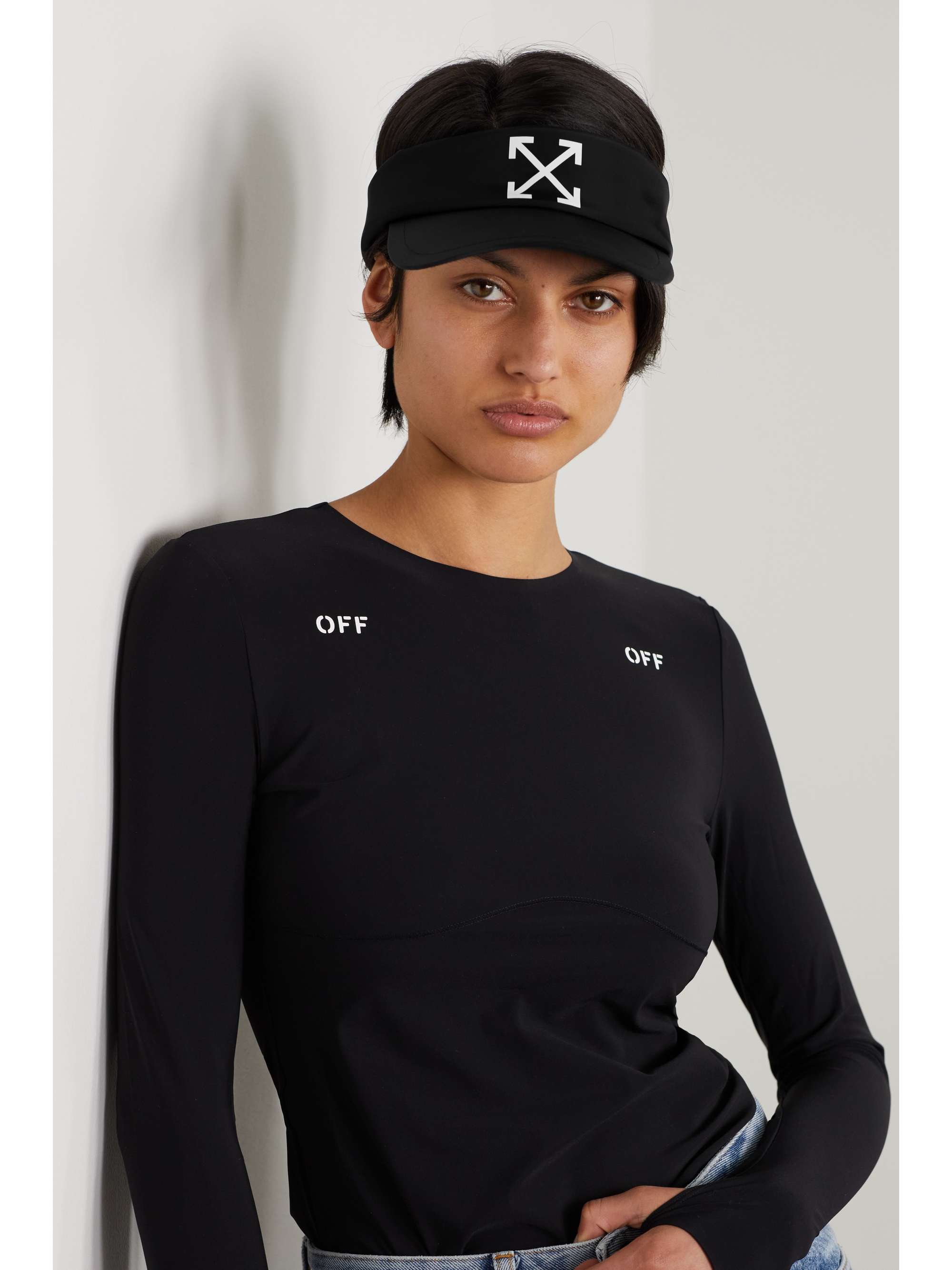 OFF-WHITE Visor aus Shell mit Print