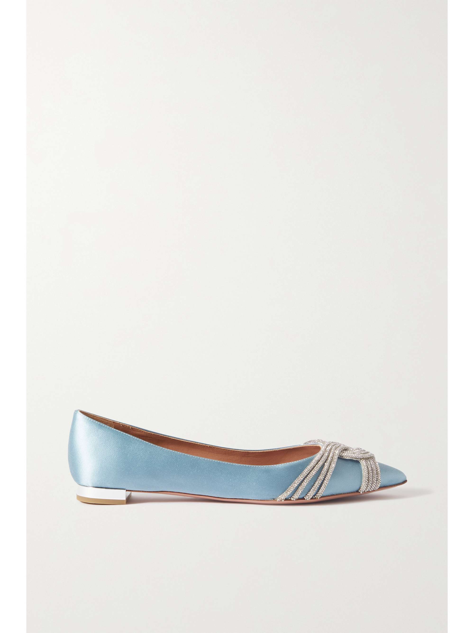 light blue pointed toe flats
