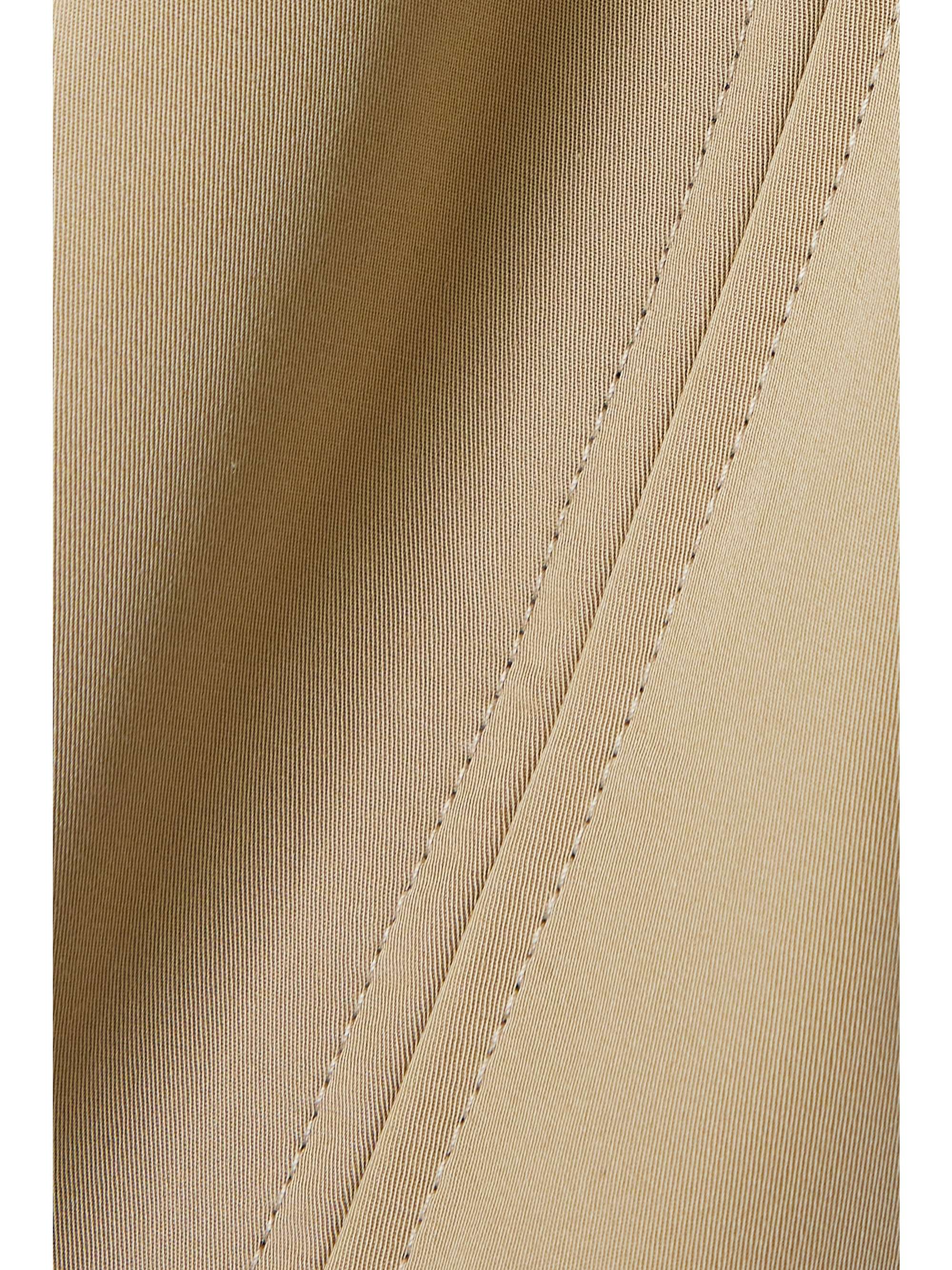 CAES Cropped button-embellished cotton-twill trench jacket