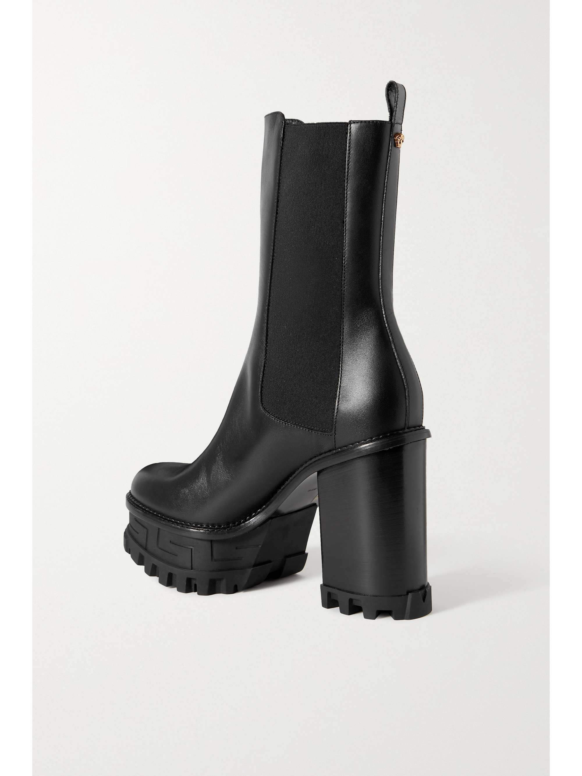 VERSACE Aevitas leather platform ankle boots