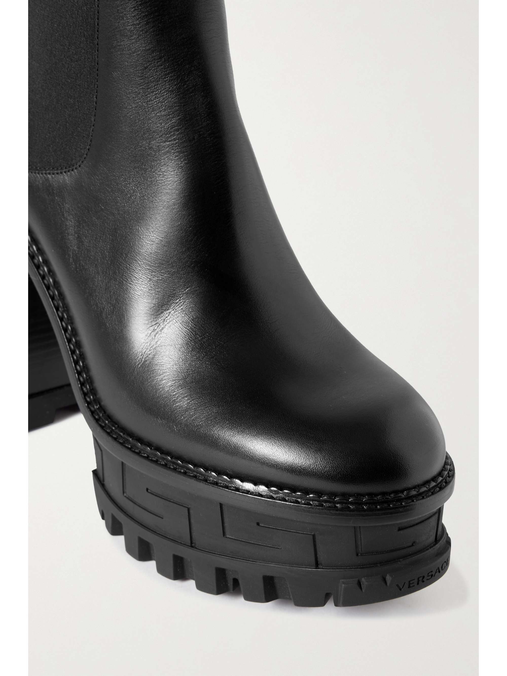 VERSACE Aevitas leather platform ankle boots