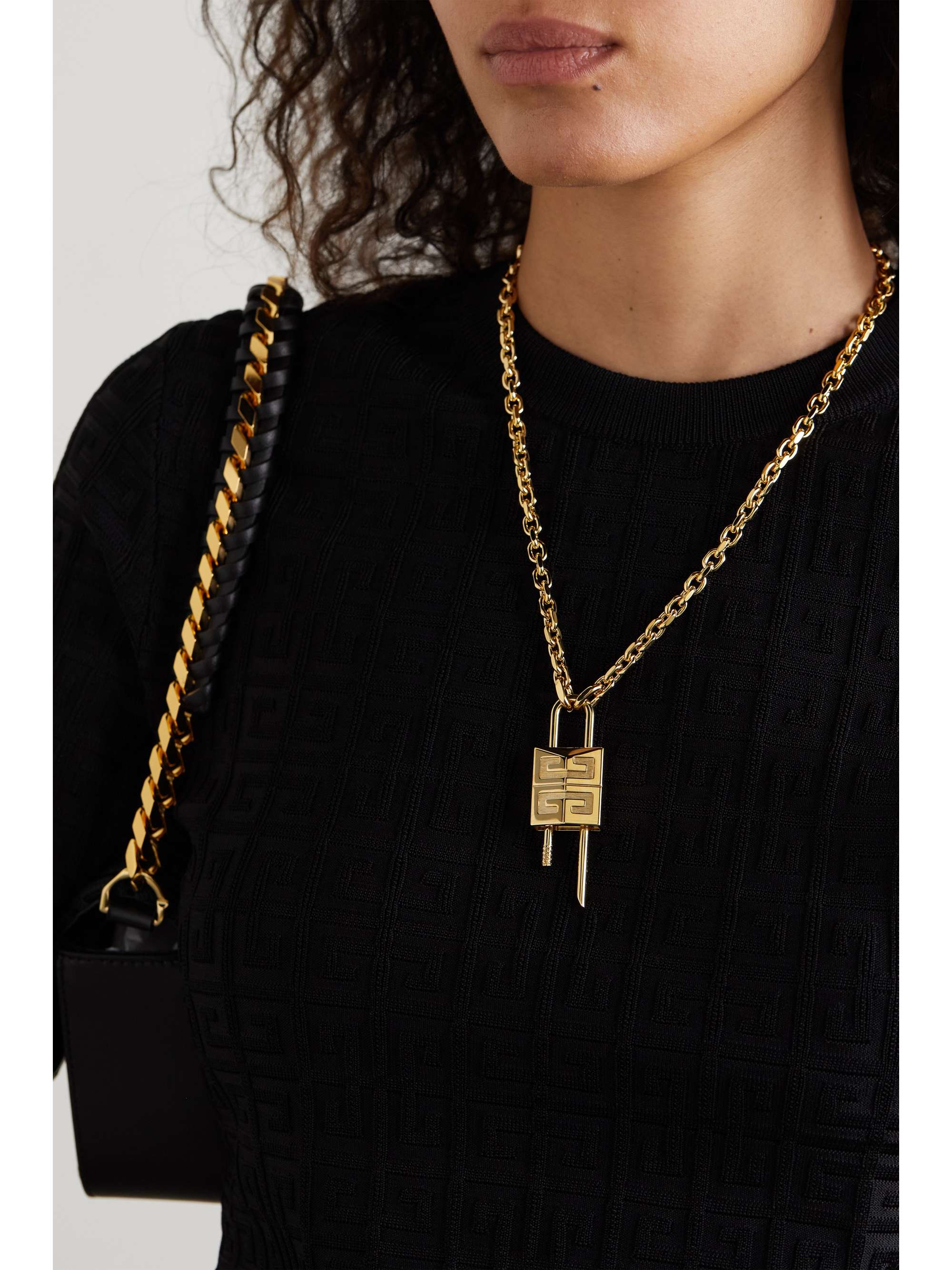 Gold Lock gold-tone necklace | GIVENCHY 