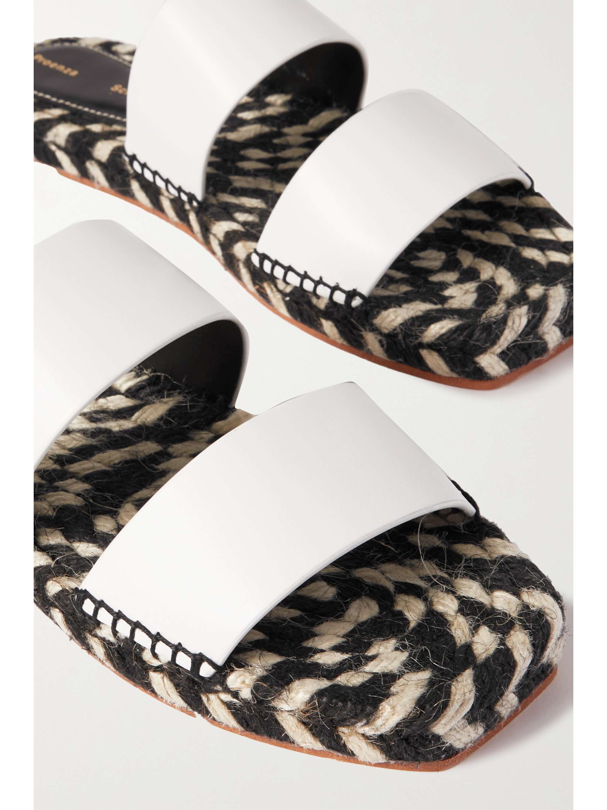 PROENZA SCHOULER Leather espadrille slides