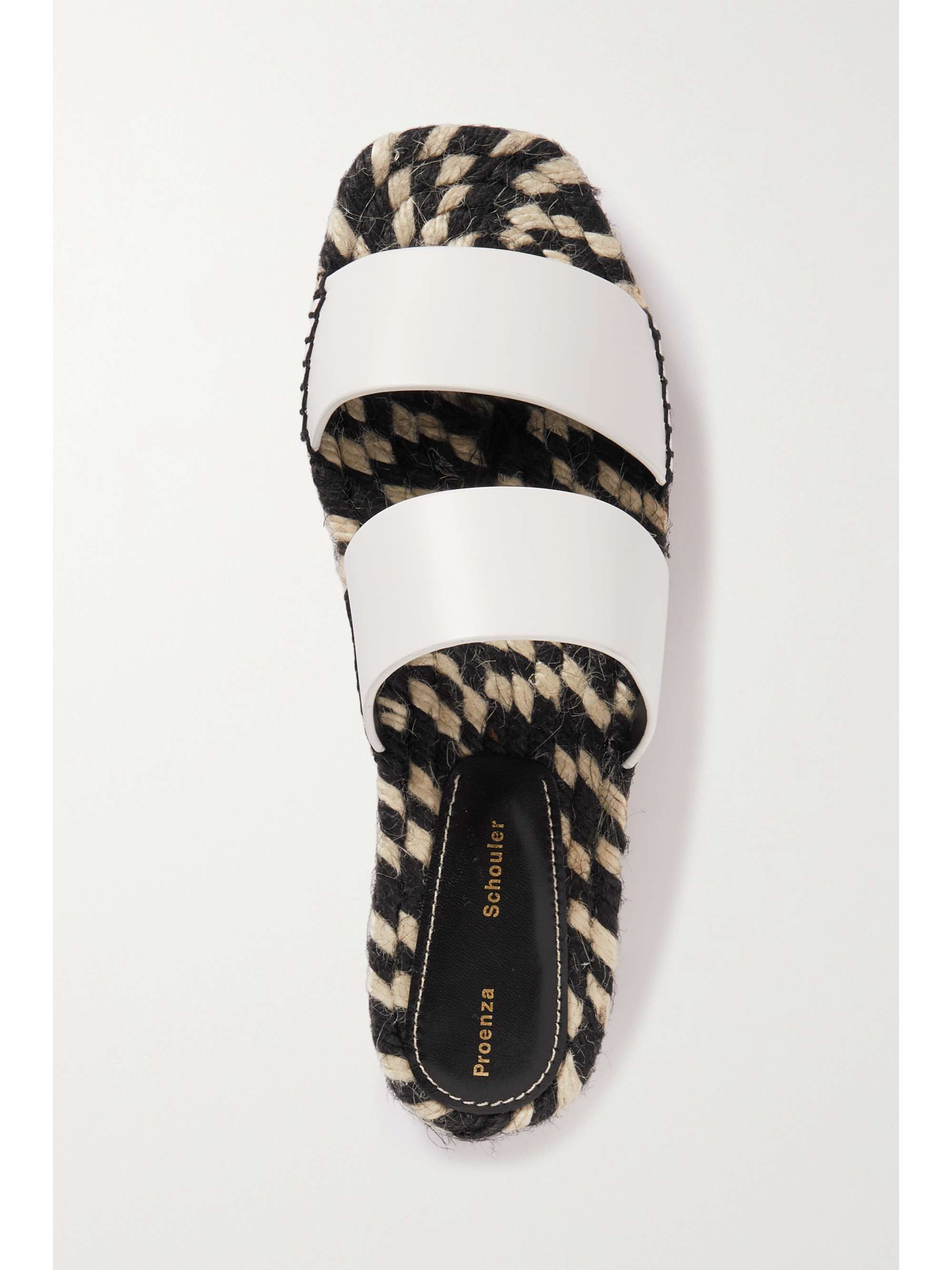 PROENZA SCHOULER Leather espadrille slides | NET-A-PORTER