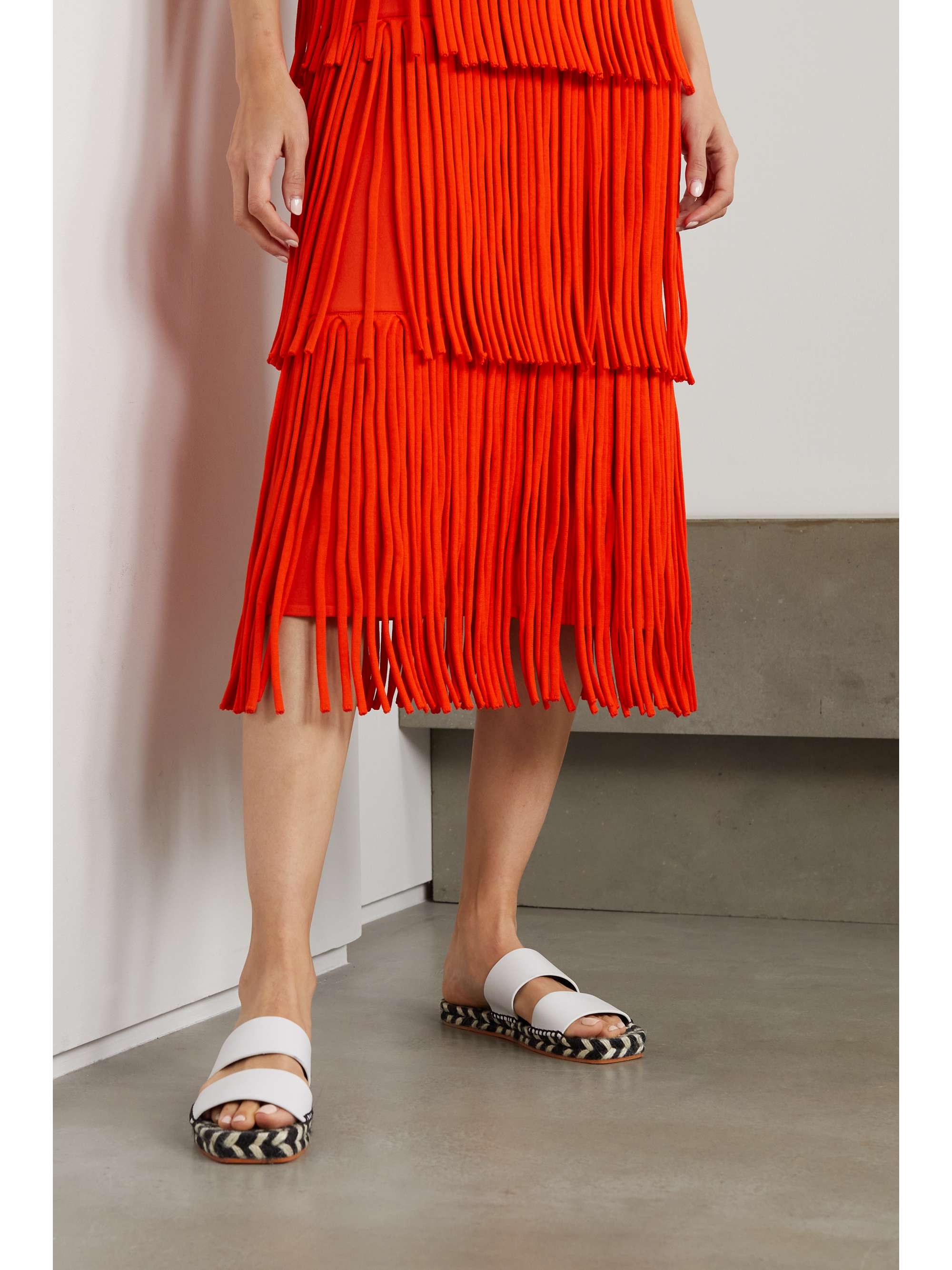 PROENZA SCHOULER Leather espadrille slides