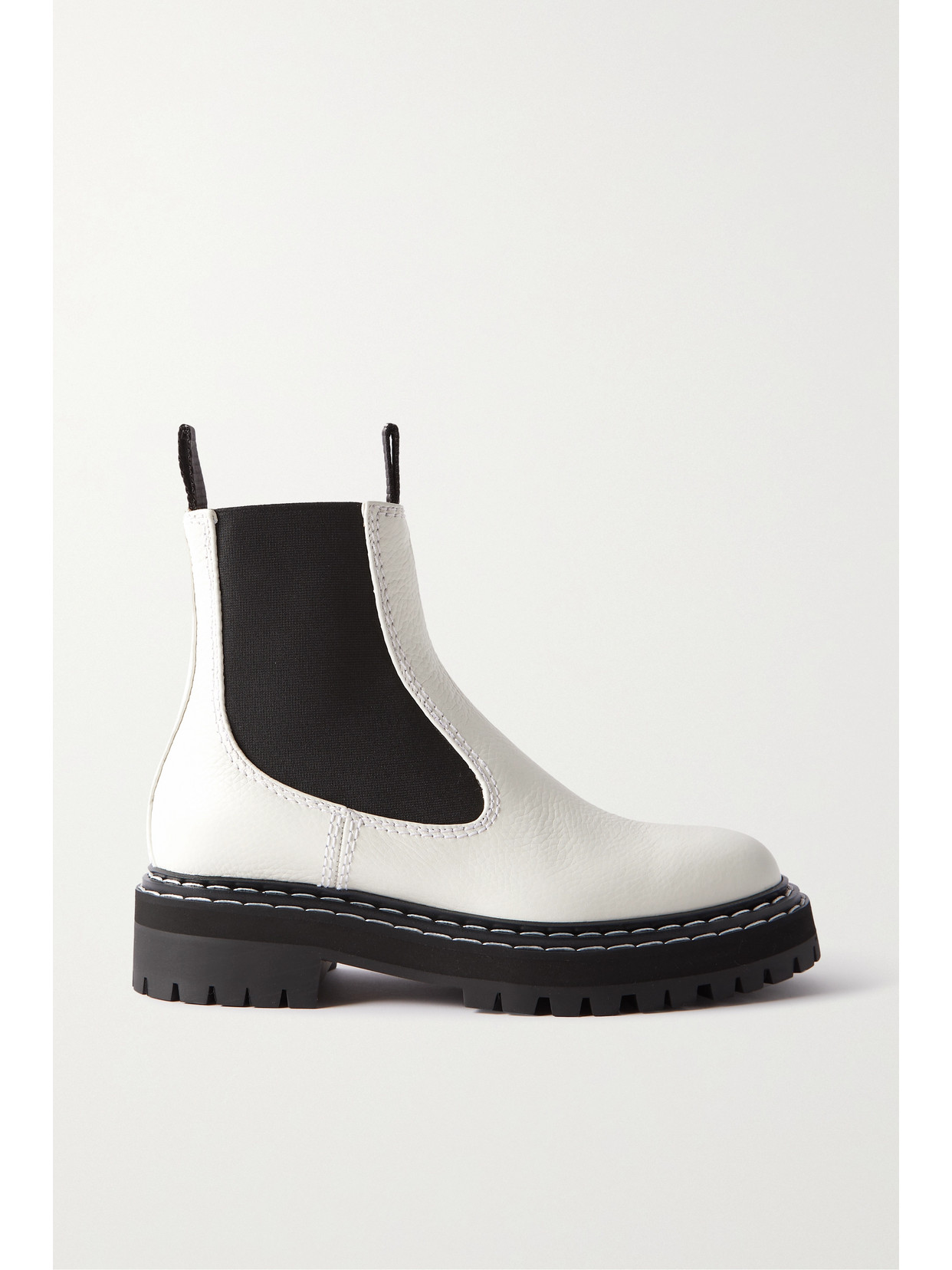 PROENZA SCHOULER TEXTURED-LEATHER CHELSEA BOOTS