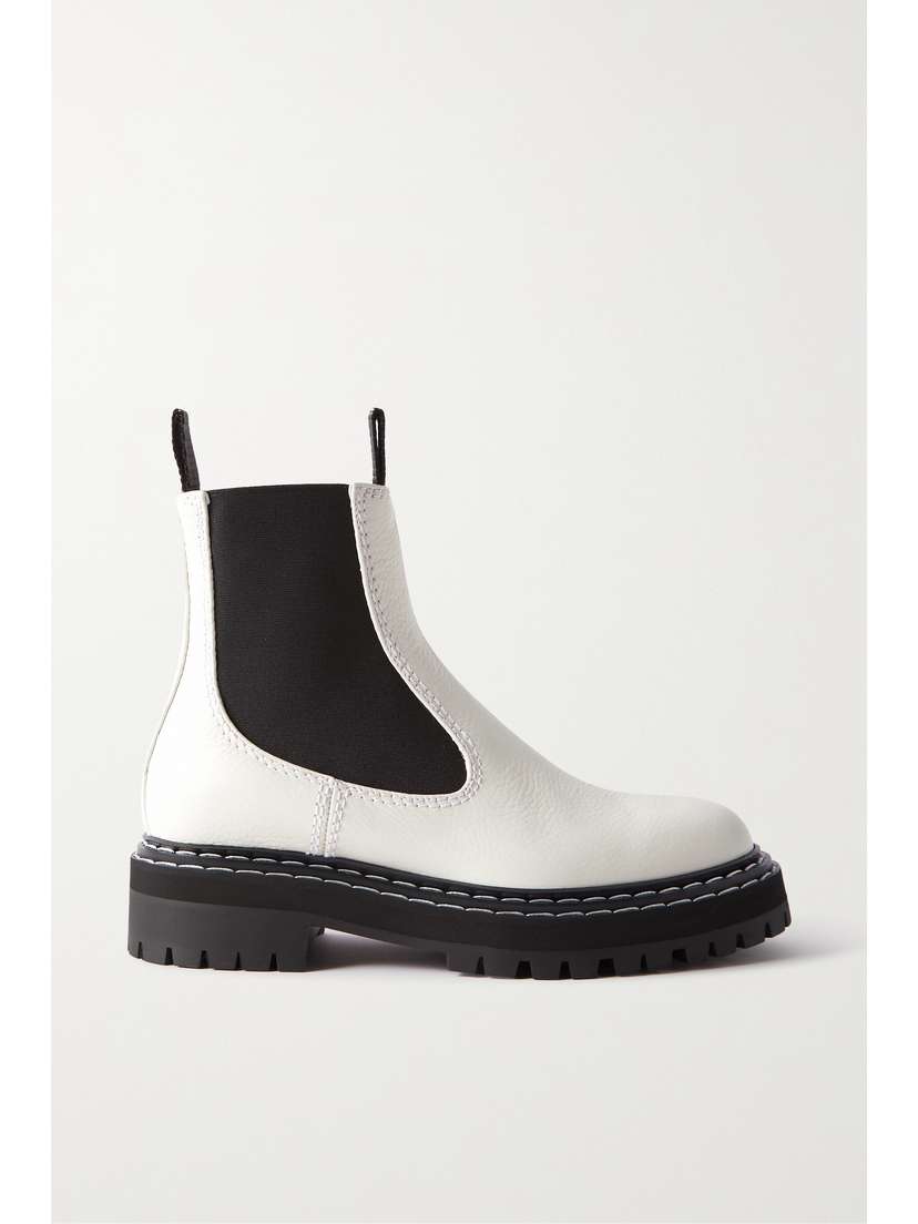 Proenza Schouler Textured-leather Chelsea Boots