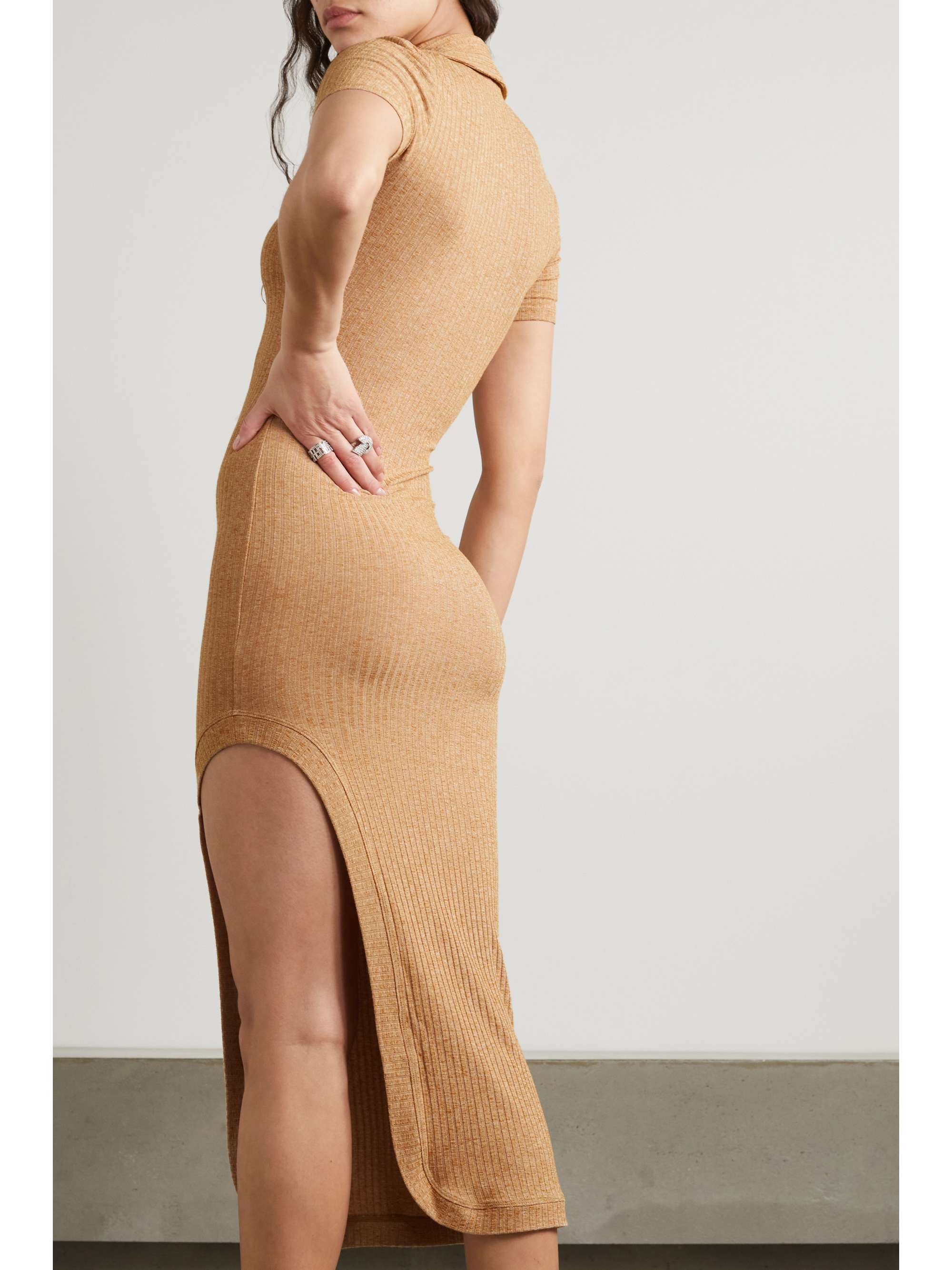 ALIX NYC Spencer ribbed stretchjersey midi dress NETAPORTER