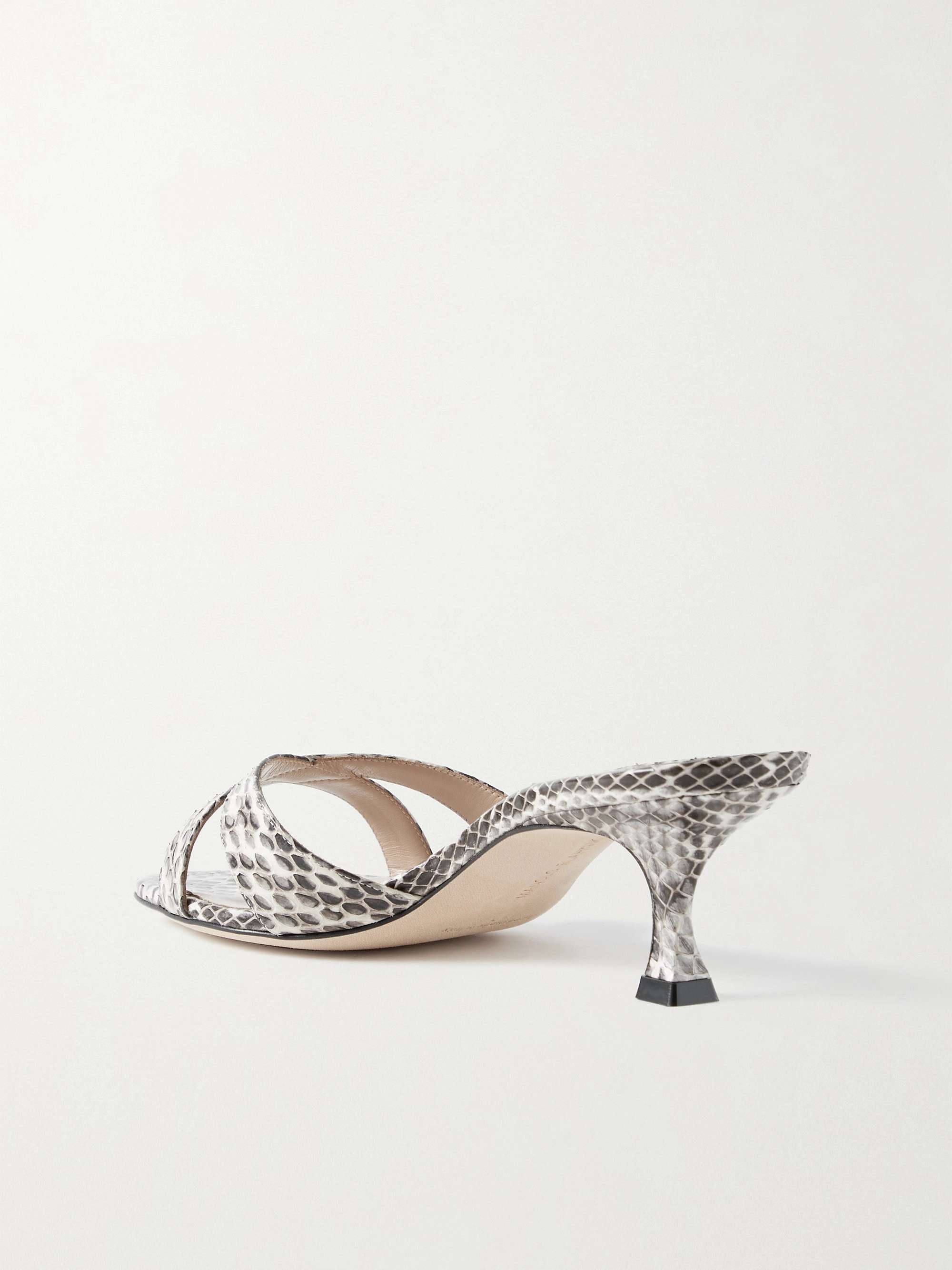 Manolo Blahnik, Callamu 50 leather mule sandals