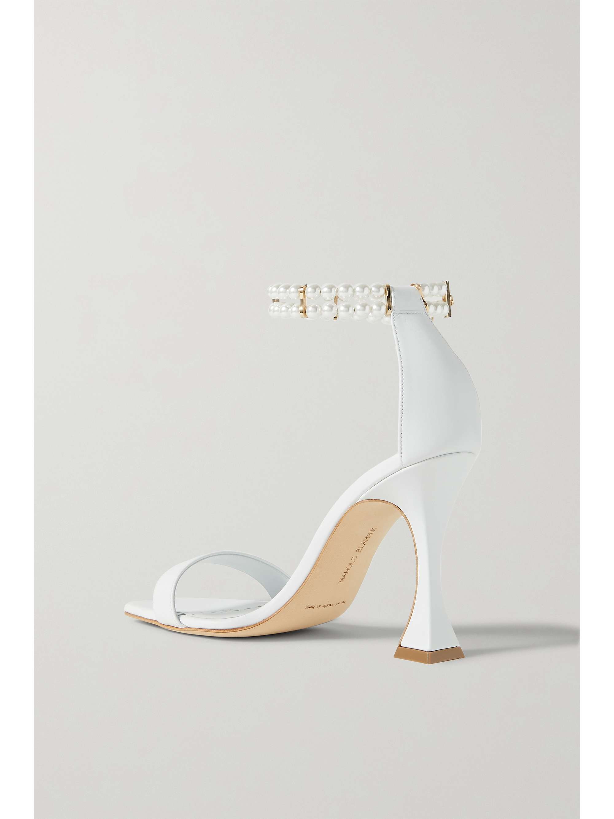 MANOLO BLAHNIK Charona 105 embellished leather sandals