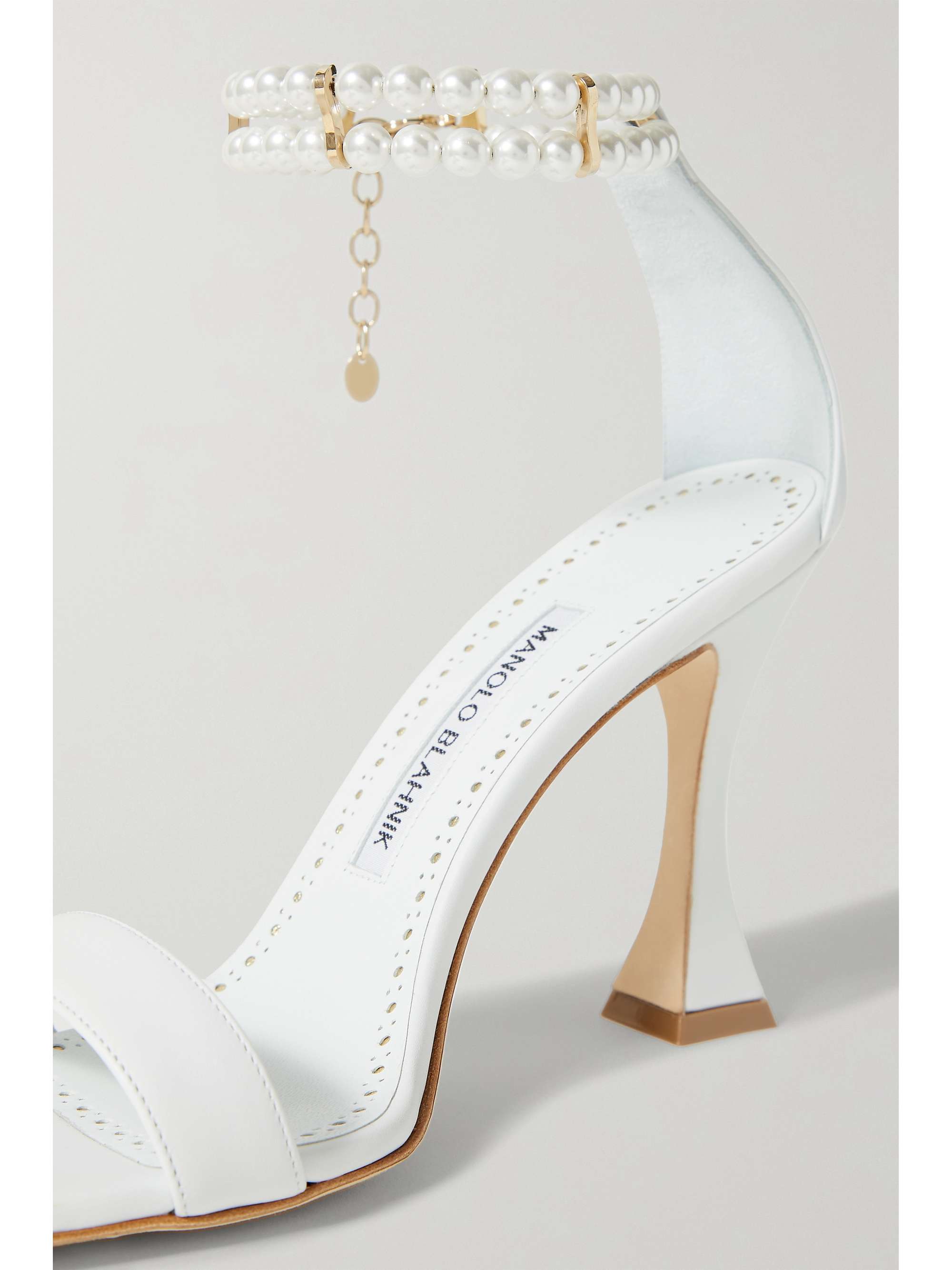 MANOLO BLAHNIK Charona 105 embellished leather sandals