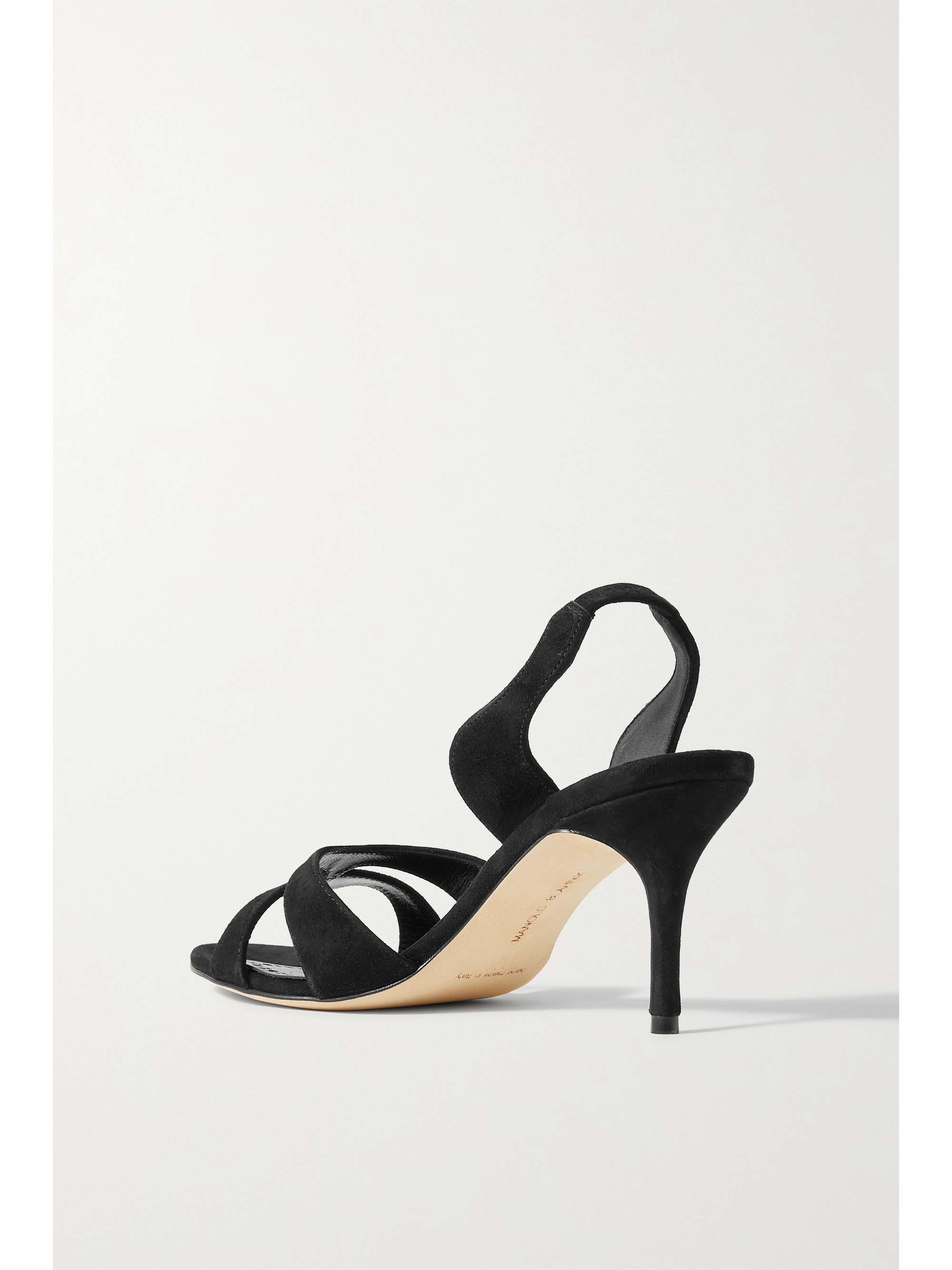 MANOLO BLAHNIK Suspiroso 70 suede slingback sandals