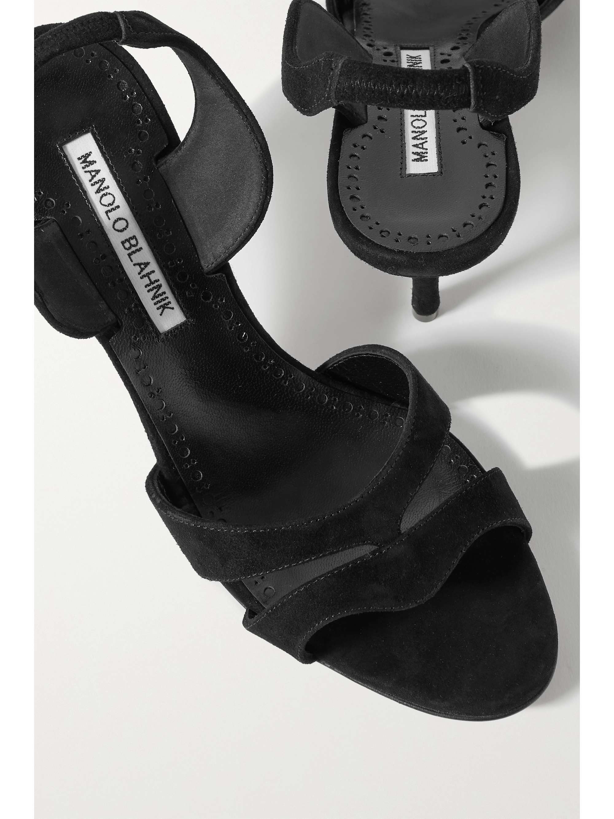 MANOLO BLAHNIK Suspiroso 70 suede slingback sandals