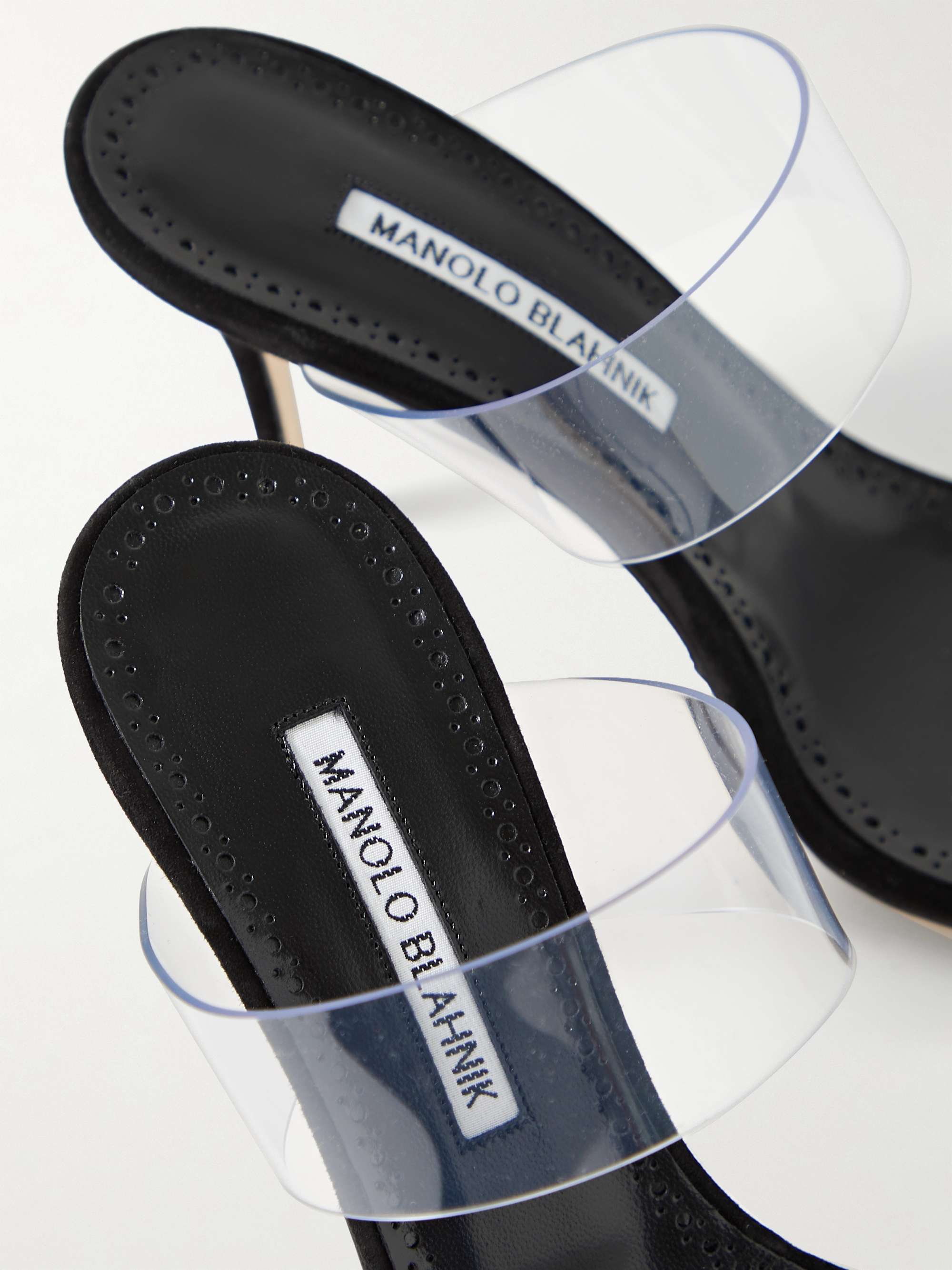 MANOLO BLAHNIK Mules en PVC Scolto 90