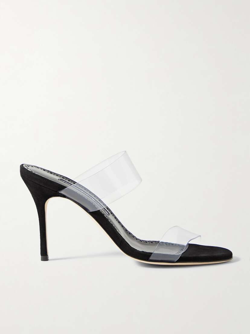 Manolo Blahnik Scolto 90 Pvc Mules