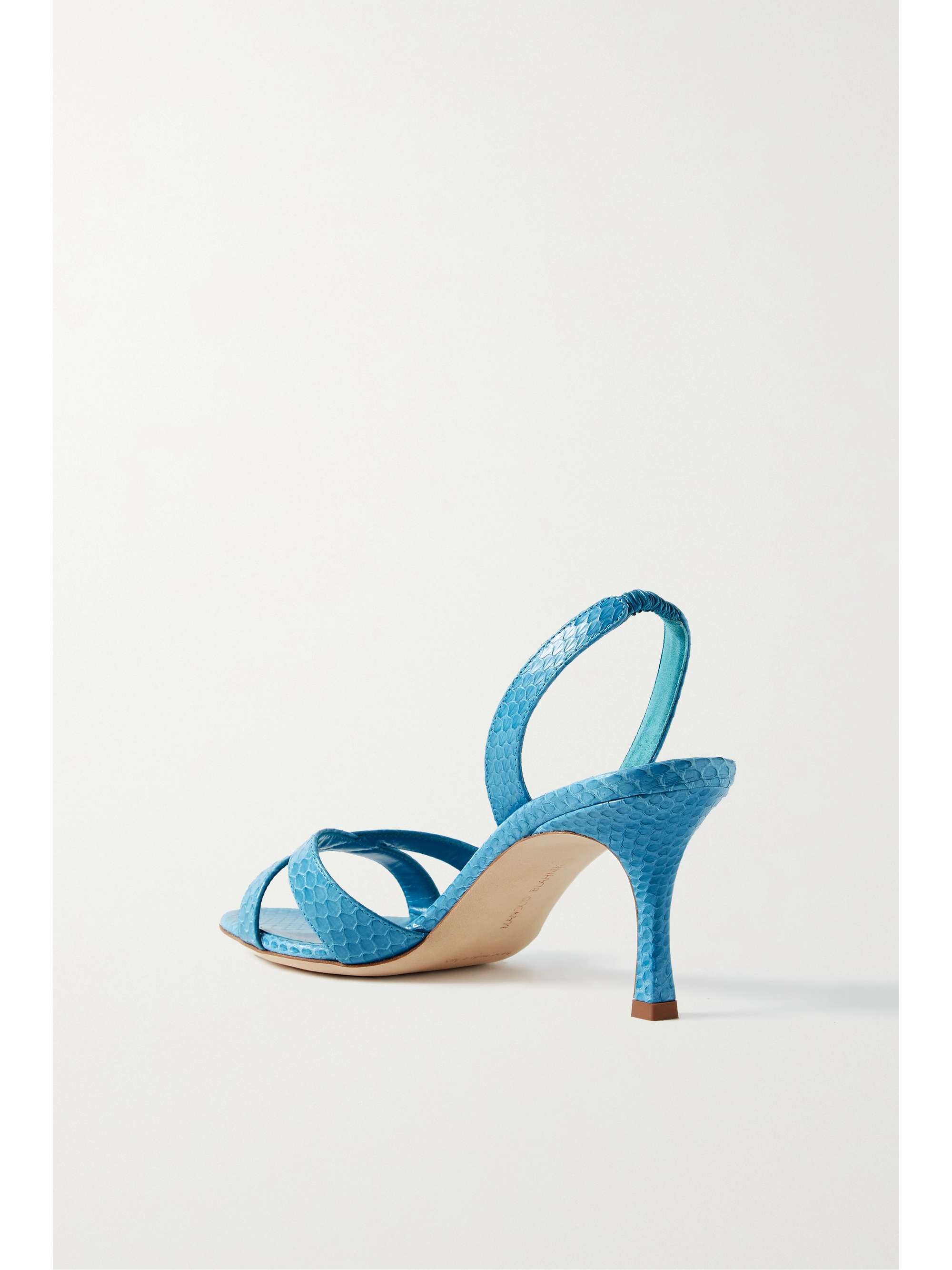 MANOLO BLAHNIK Callasli 70 elaphe slingback sandals