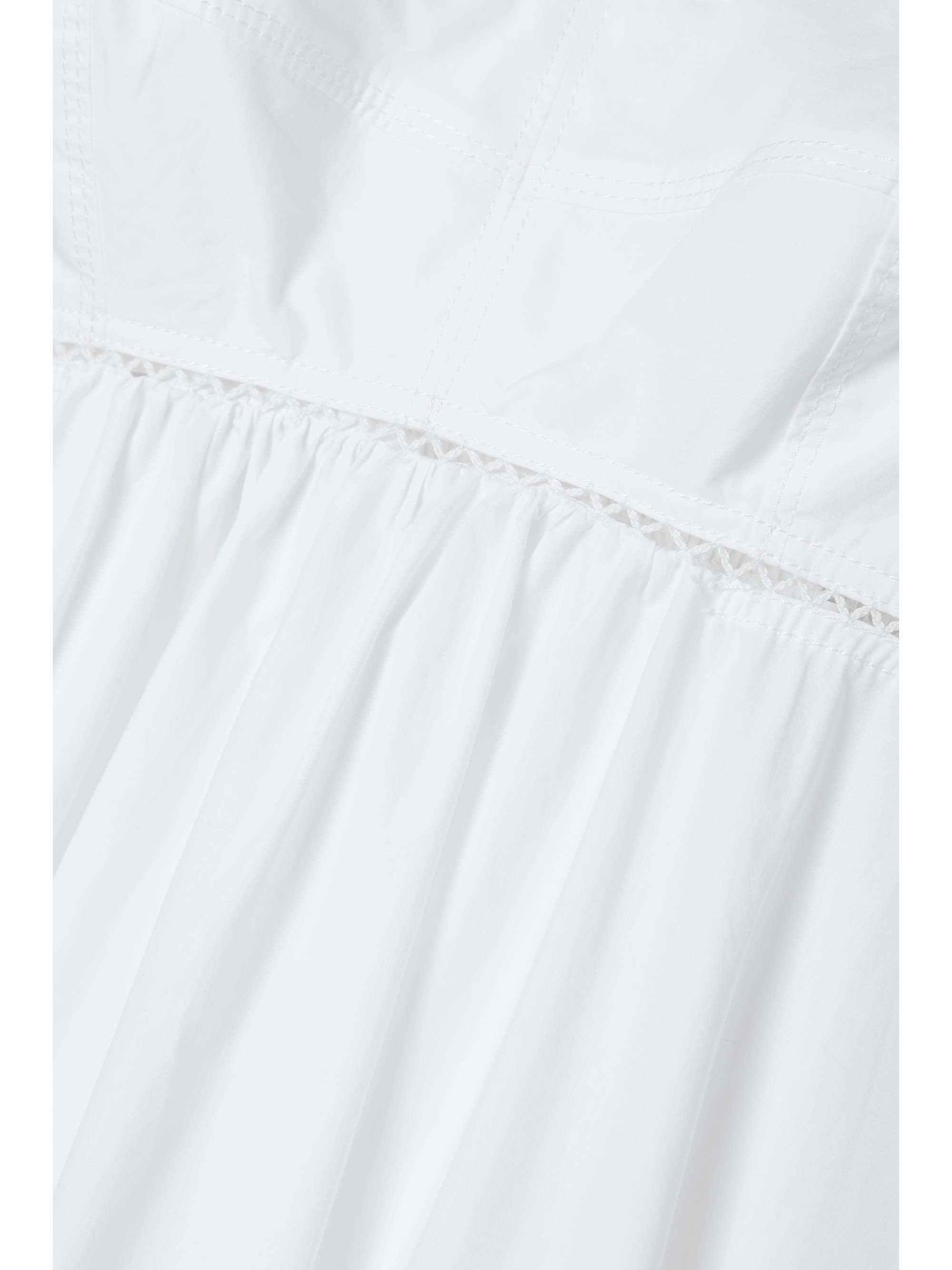 ALÉC Blanca asymmetric crochet-trimmed cotton maxi dress