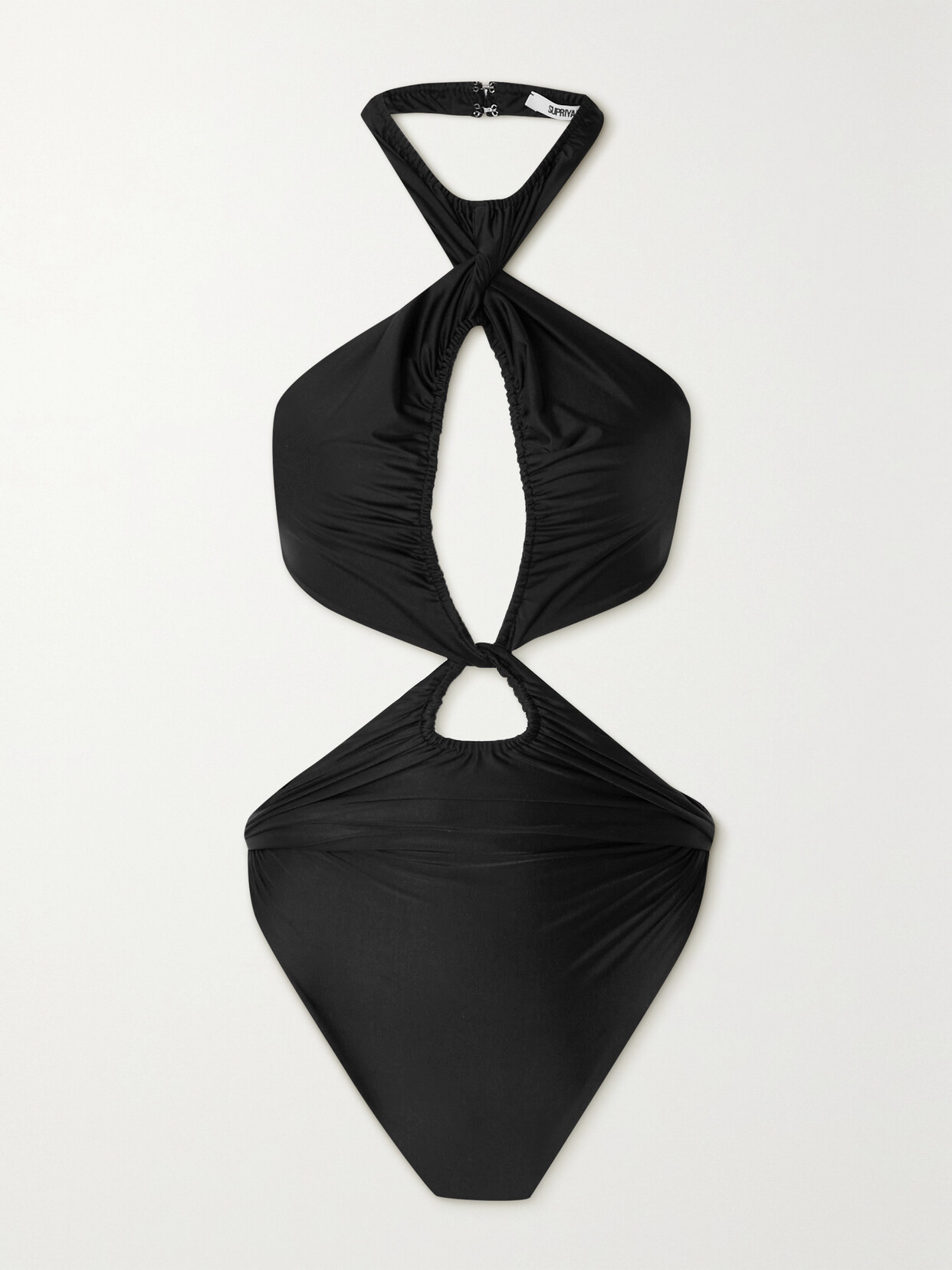 Supriya Lele Cut-out-panels Stretch-jersey Body In Black