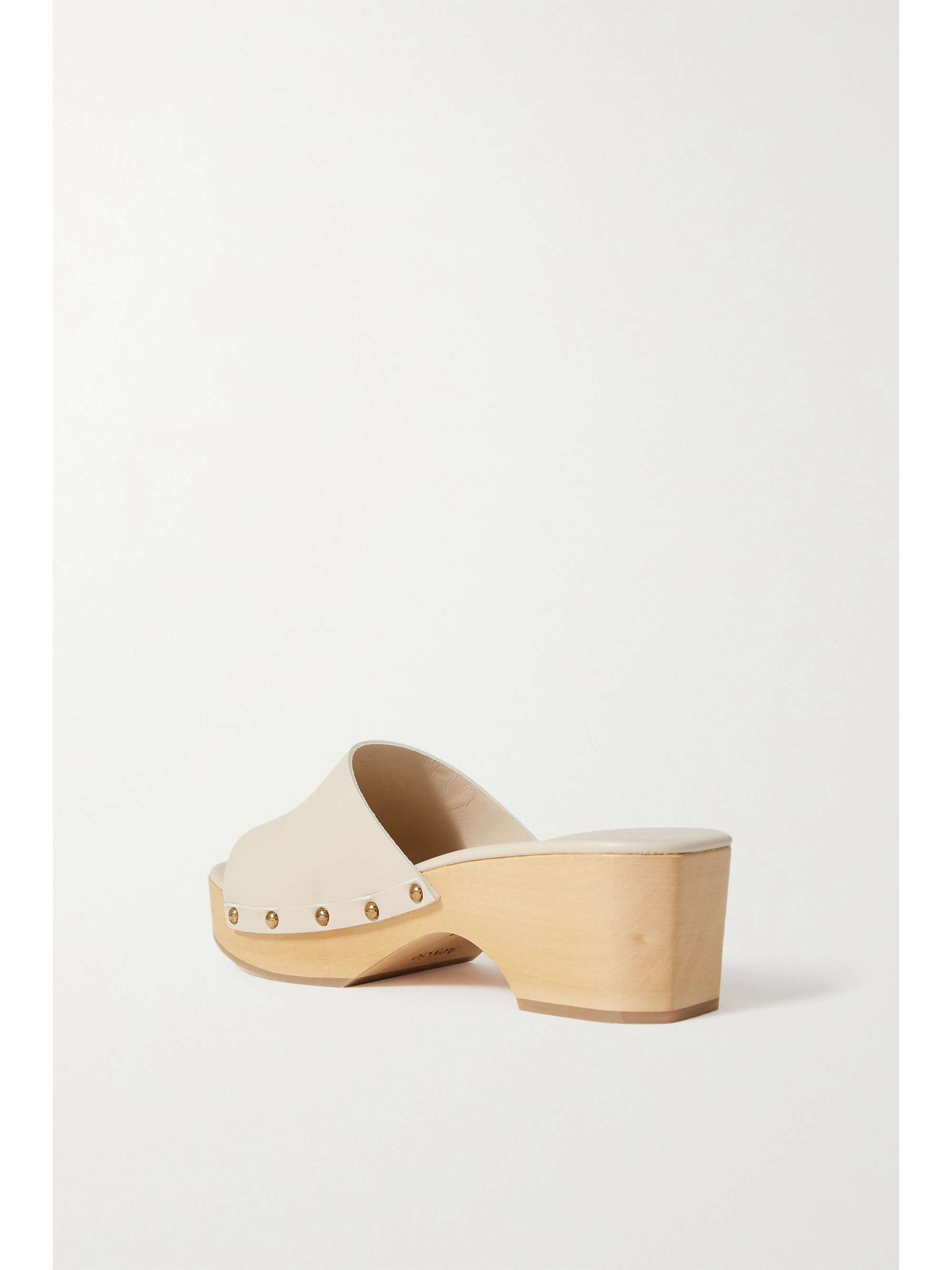 AEYDE Bobbie studded leather platform clogs | NET-A-PORTER