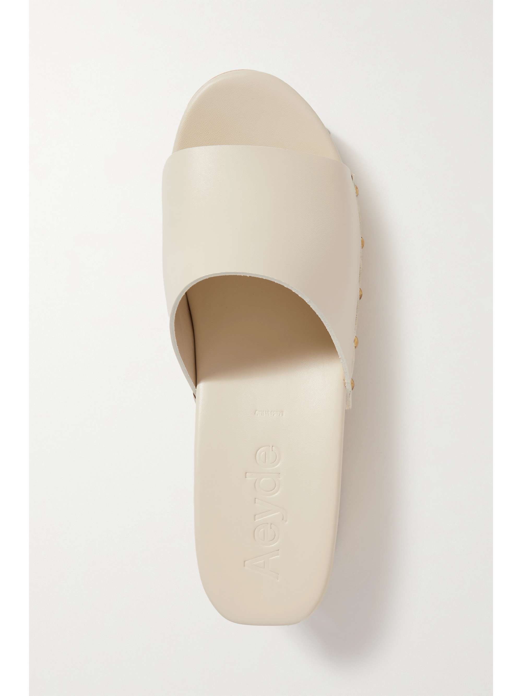 AEYDE Bobbie studded leather platform clogs