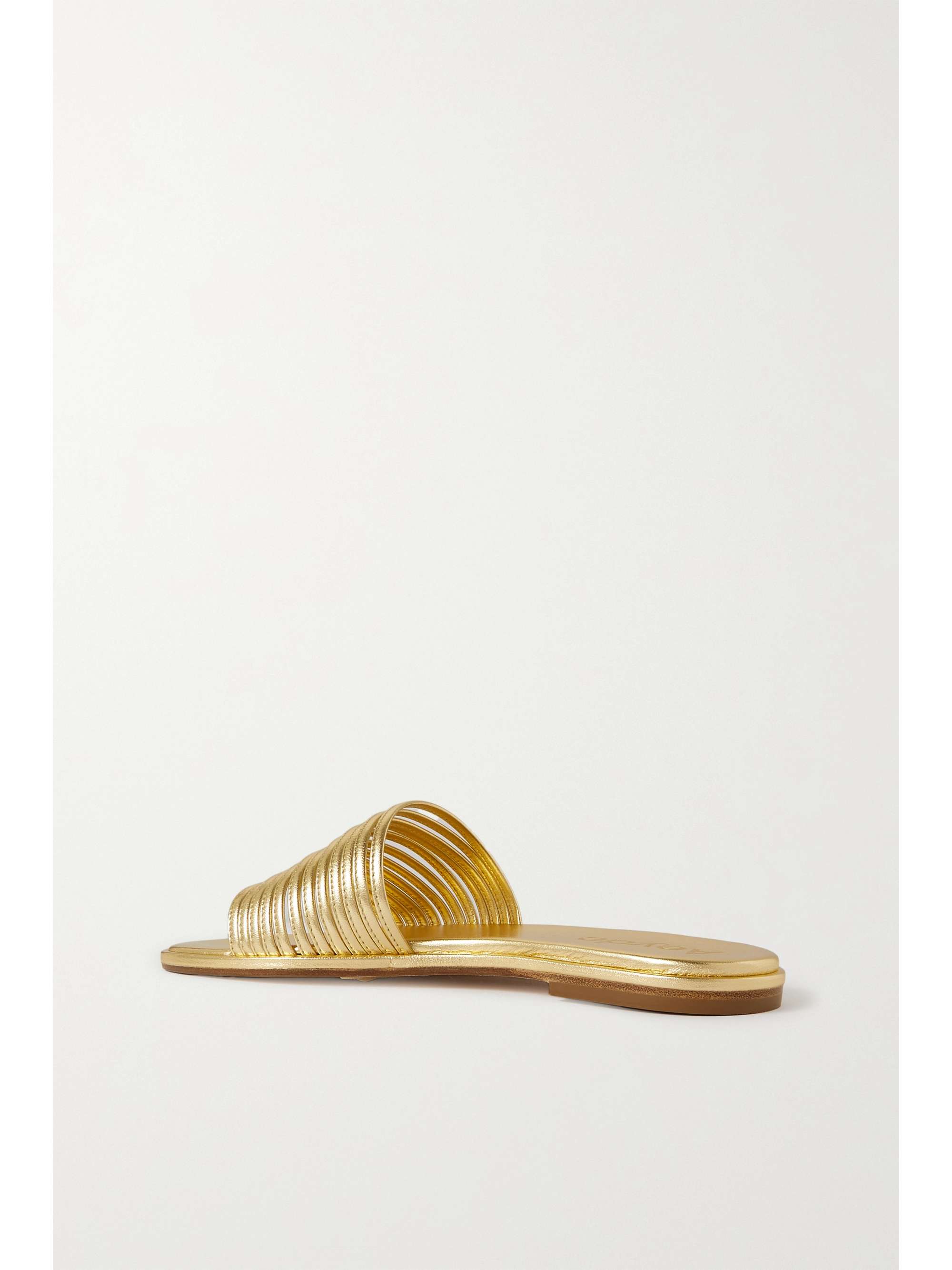 aeyde chrissy leather slides