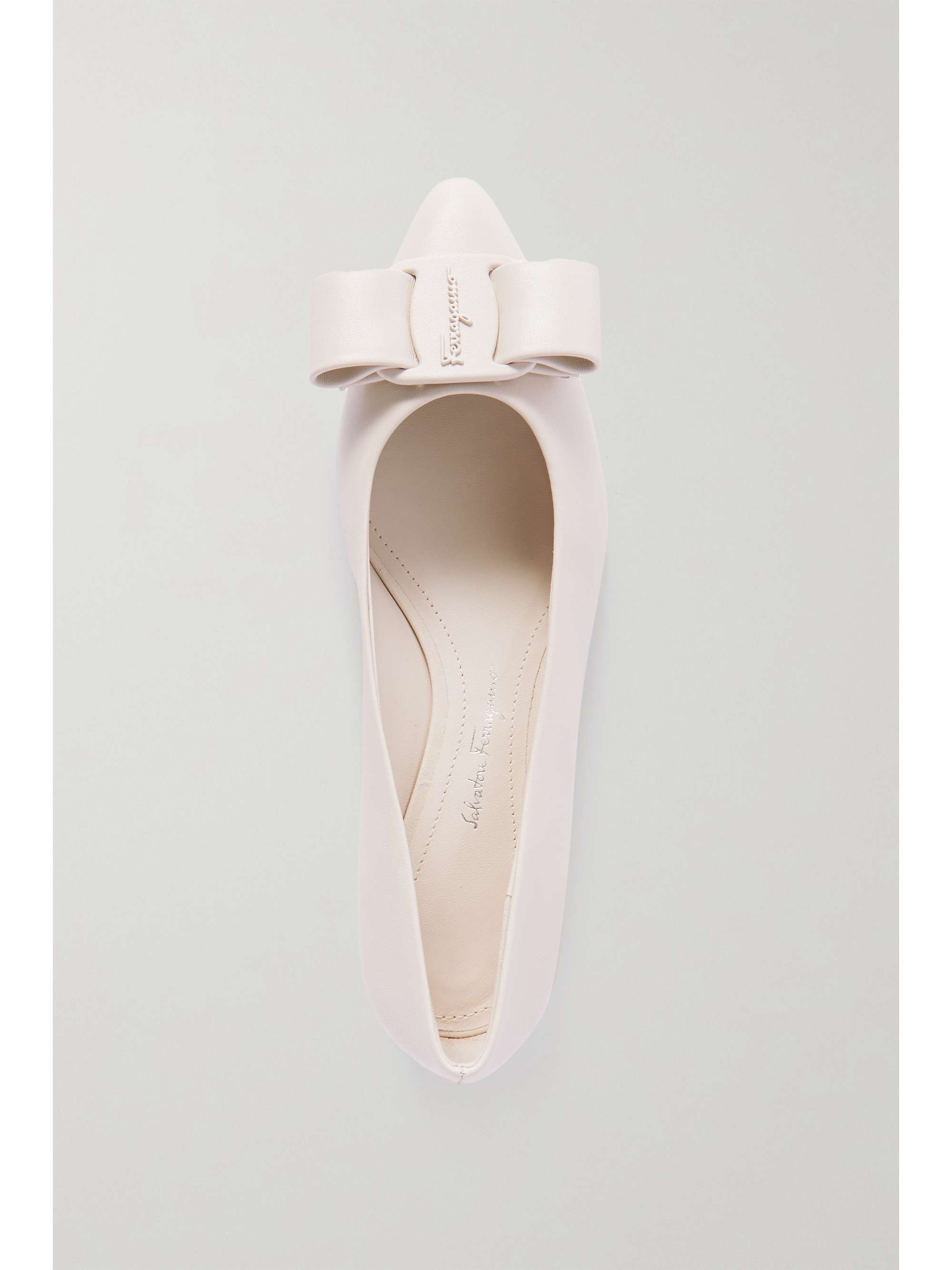 Off-white Viva bow-embellished leather 