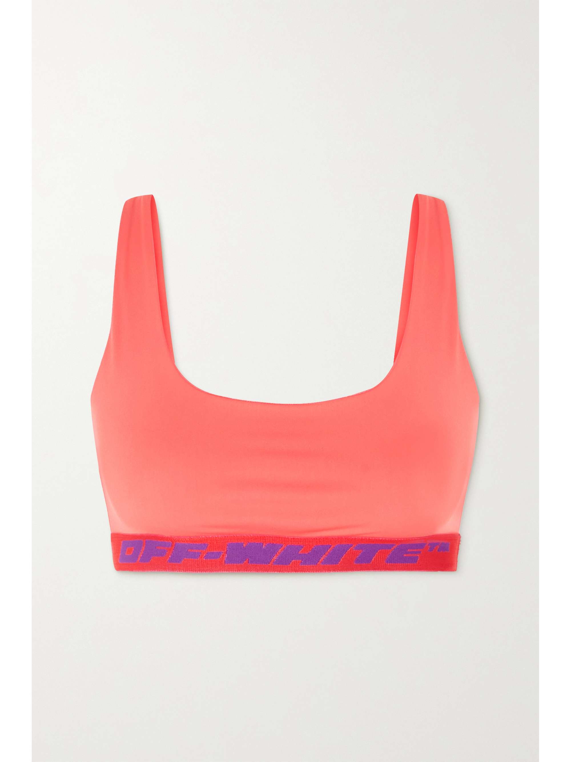 Neon coral sports bra Clearance