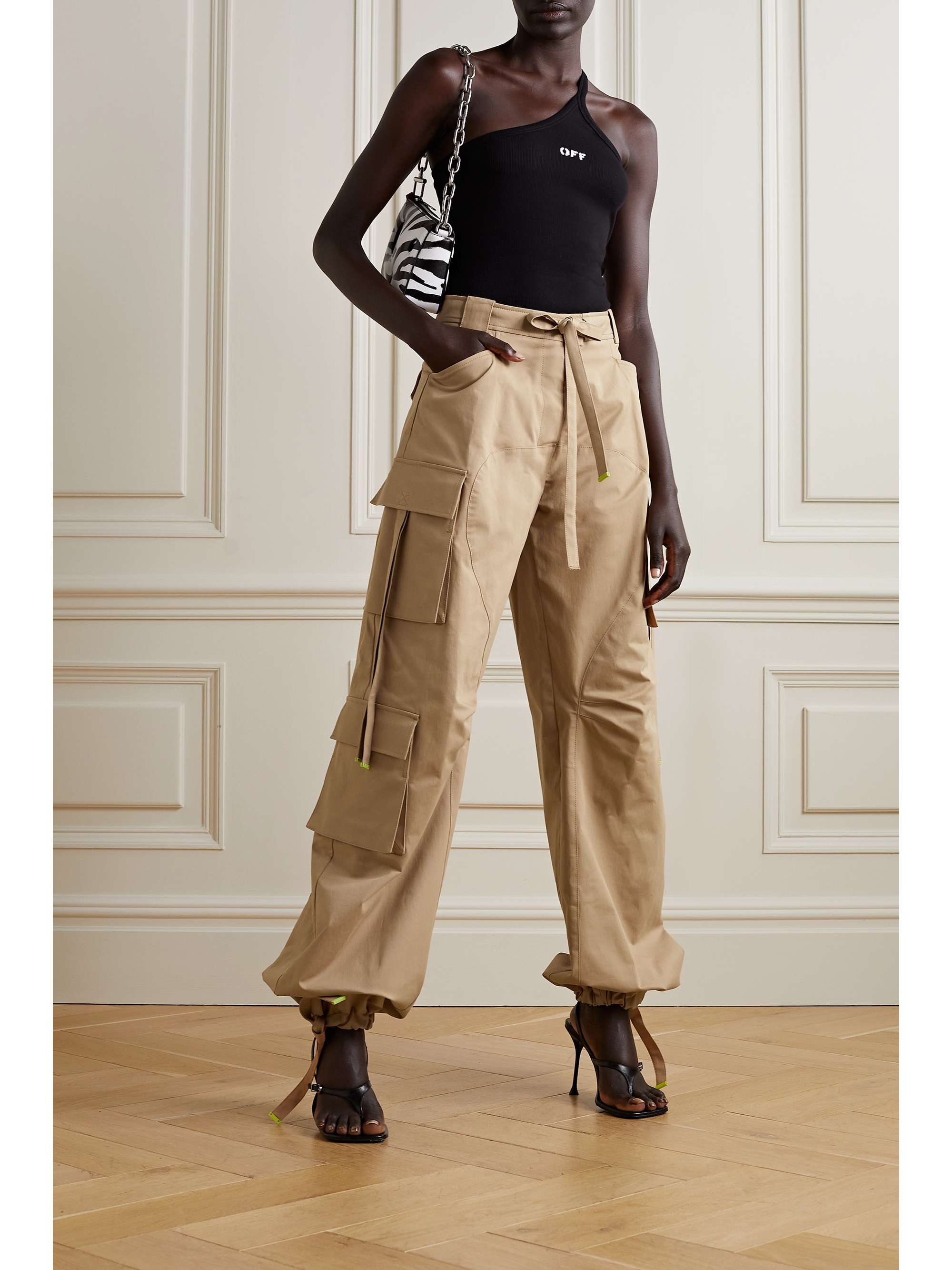 cargo pants white
