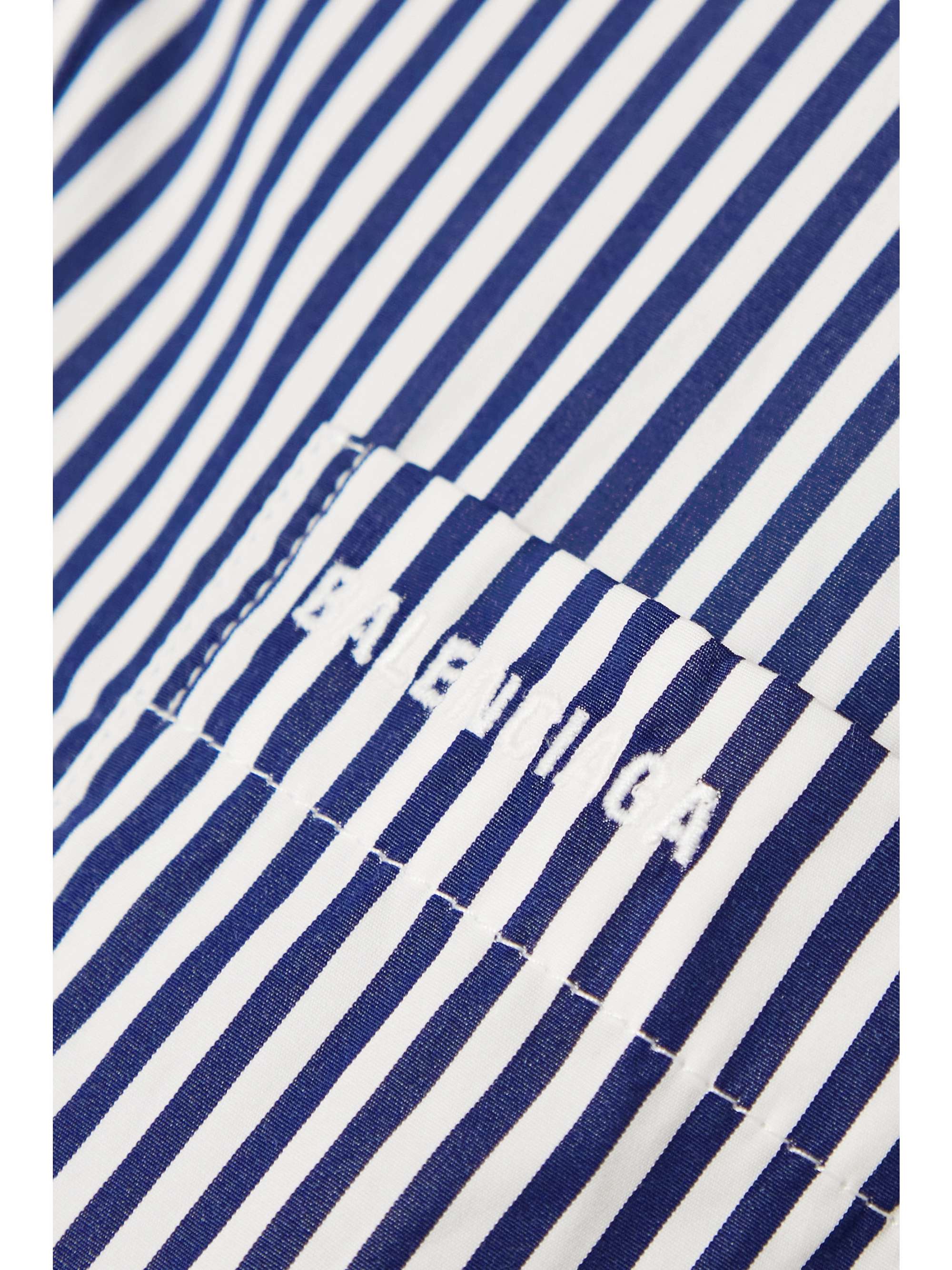 balenciaga oversized striped shirt