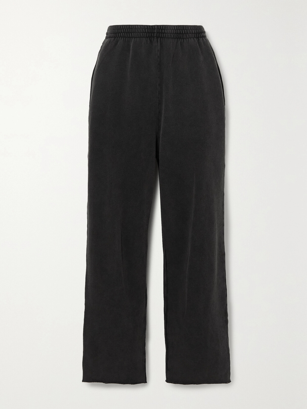 Balenciaga Cropped Cotton-jersey Track Pants