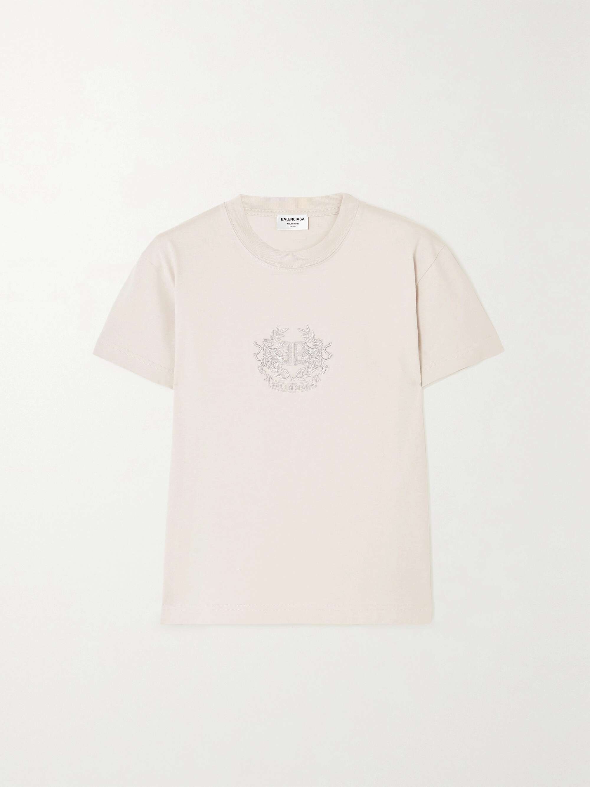 Laurel embroidered cotton-jersey 