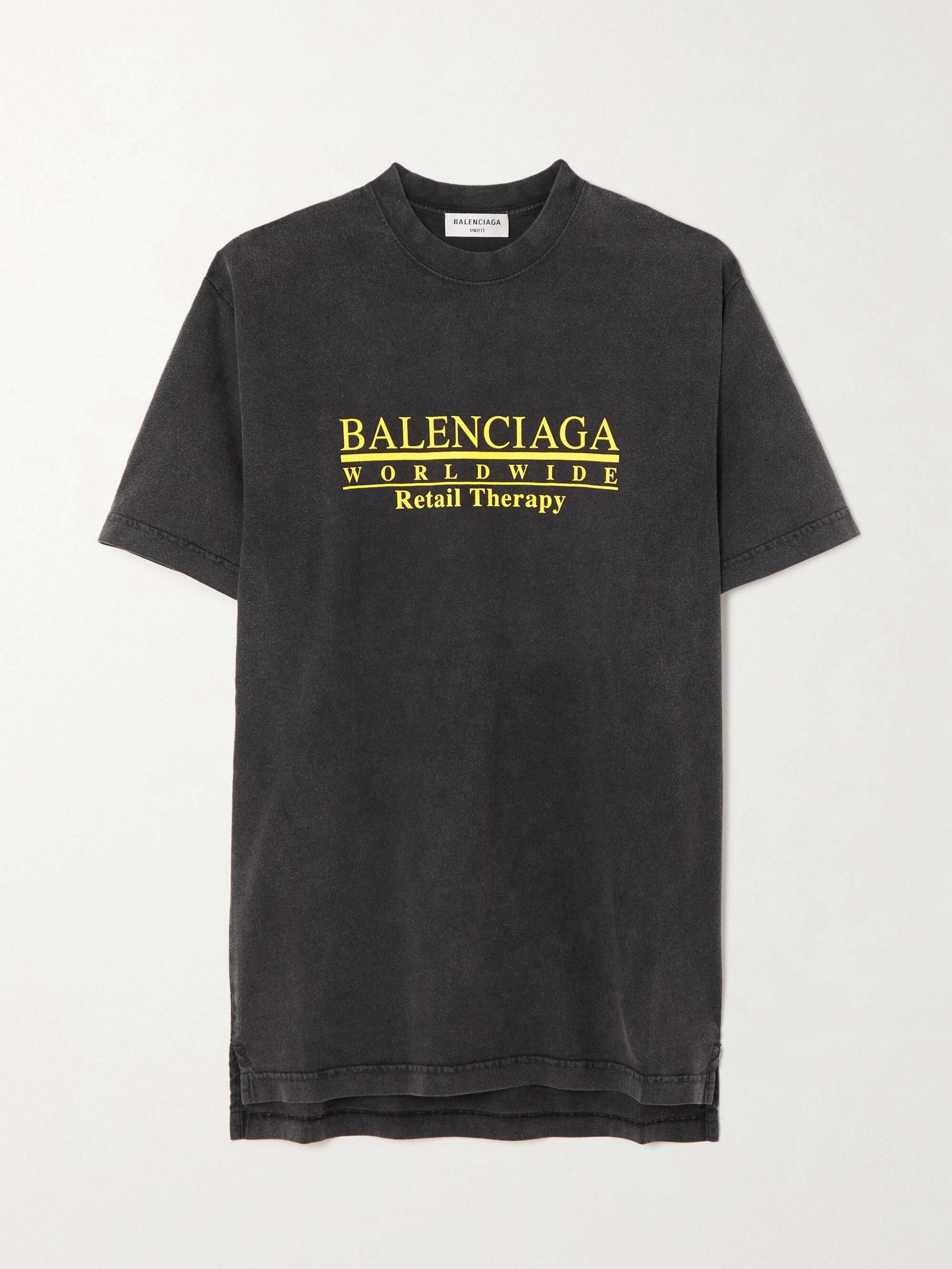 Black Oversized printed cotton-jersey T 