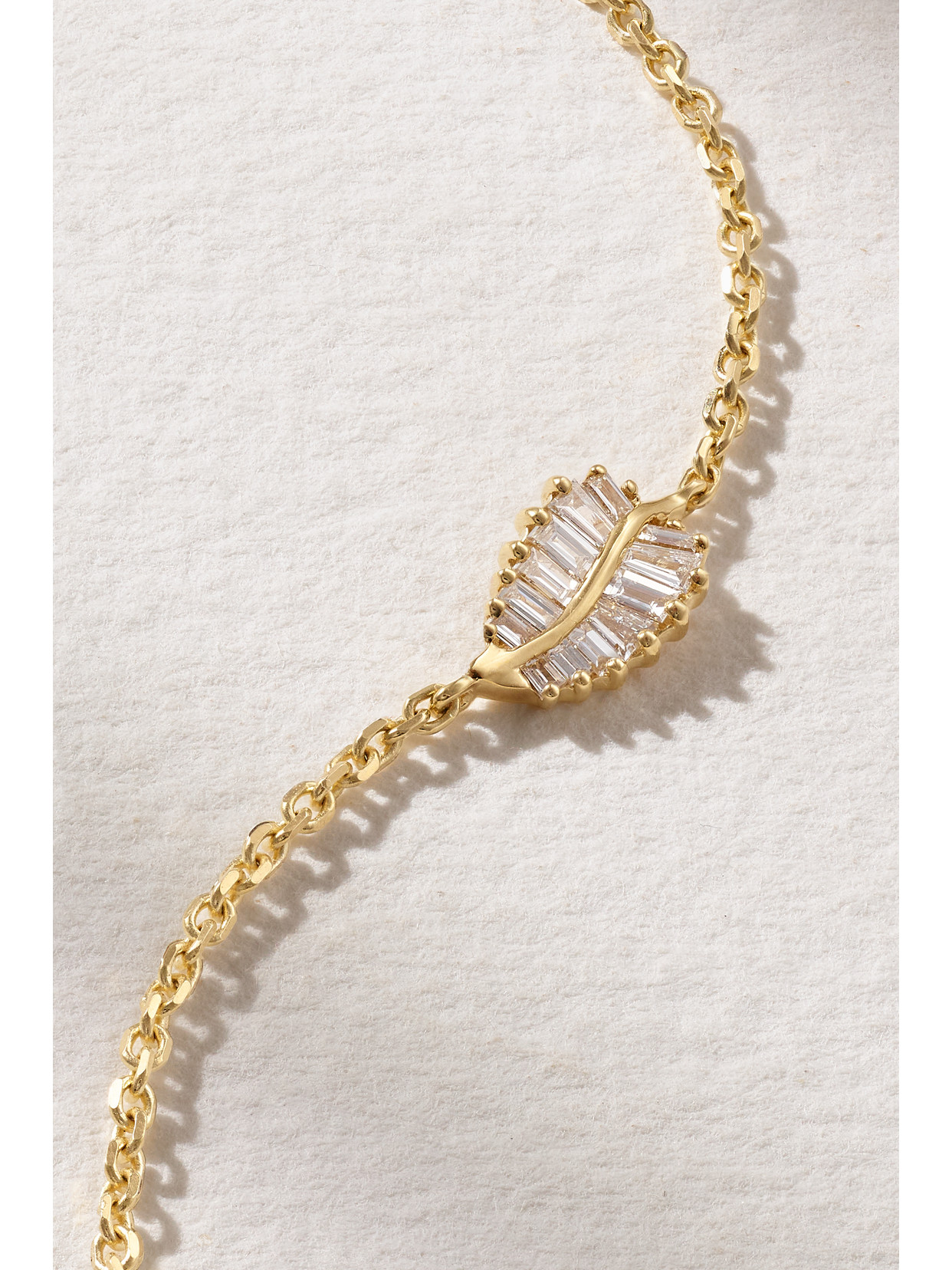 Anita Ko Palm Leaf 18-karat Gold Diamond Bracelet In Gold