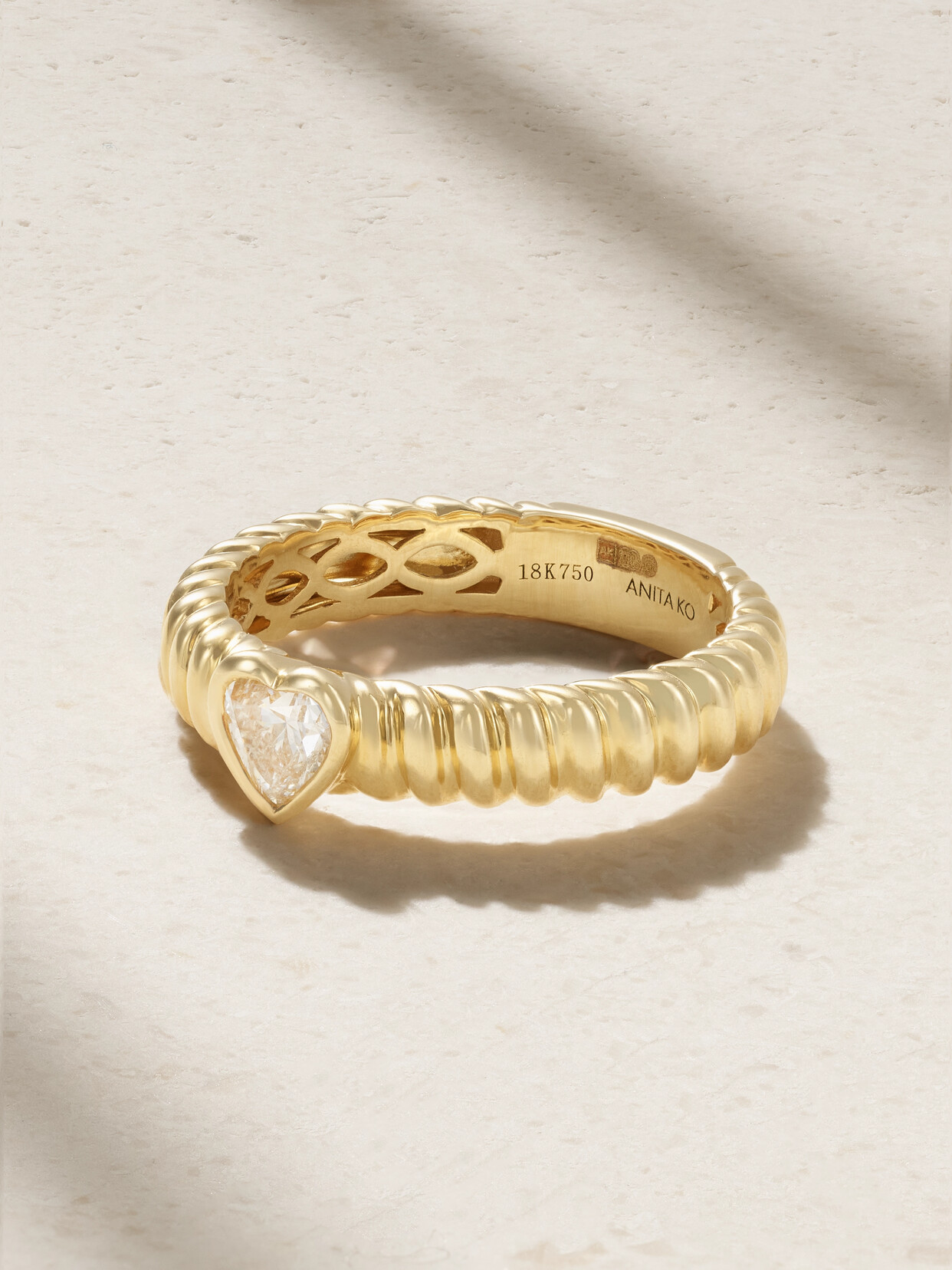 Shop Anita Ko Zoe 18-karat Gold Diamond Ring