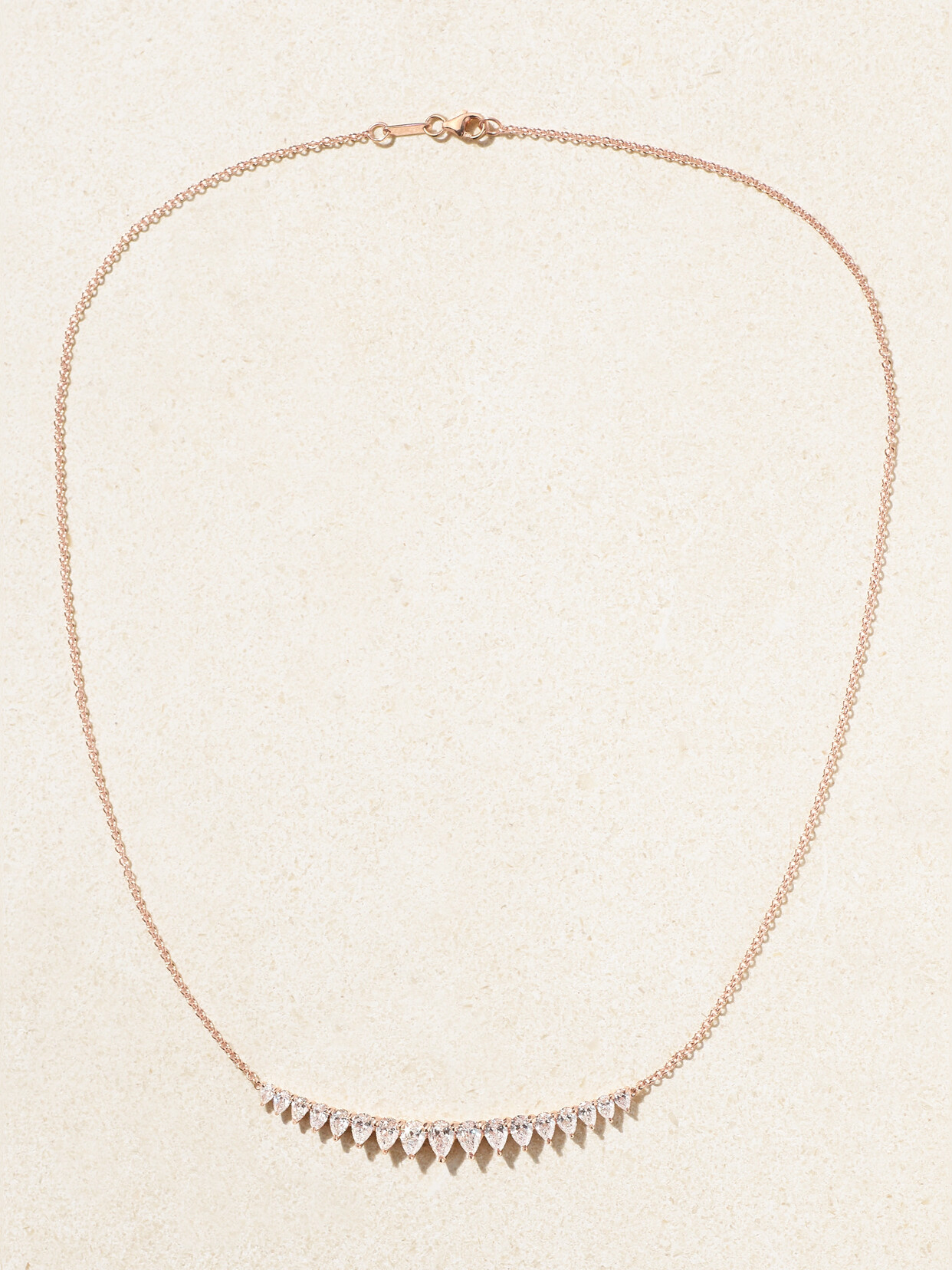 Anita Ko 18-karat Rose Gold Diamond Necklace