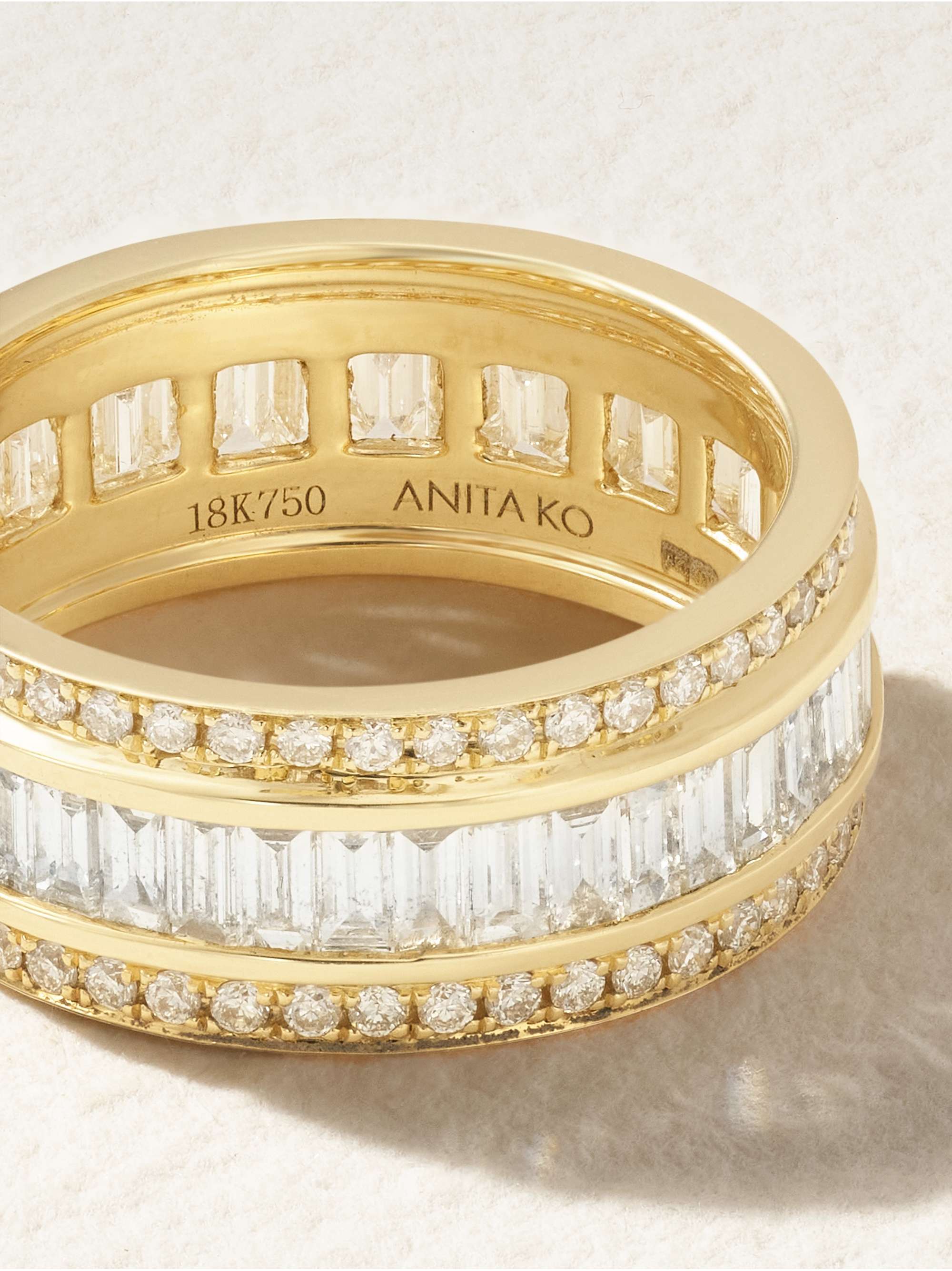 ANITA KO 18-karat gold diamond ring