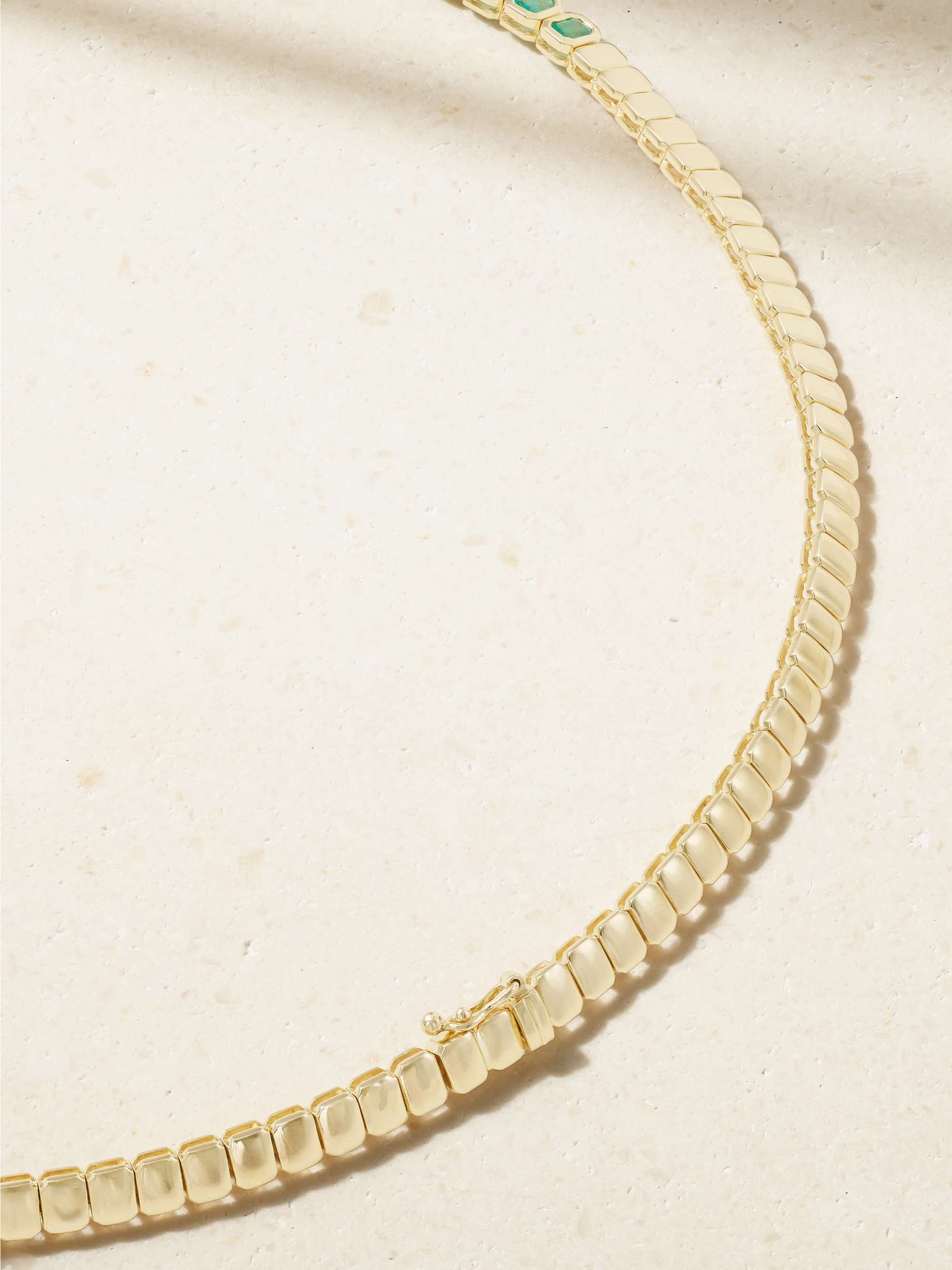 ANITA KO 18-karat gold emerald necklace