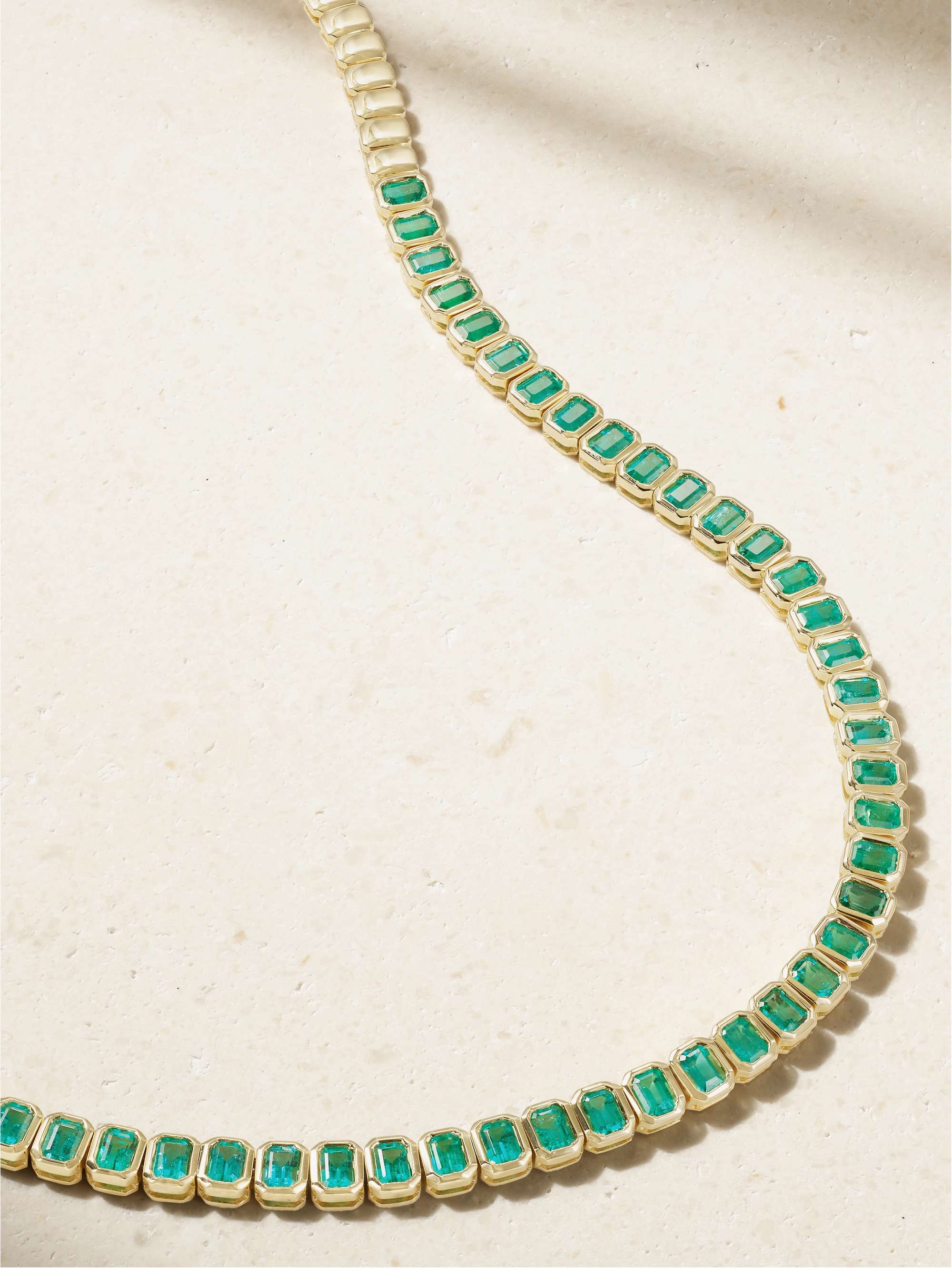 ANITA KO 18-karat gold emerald necklace