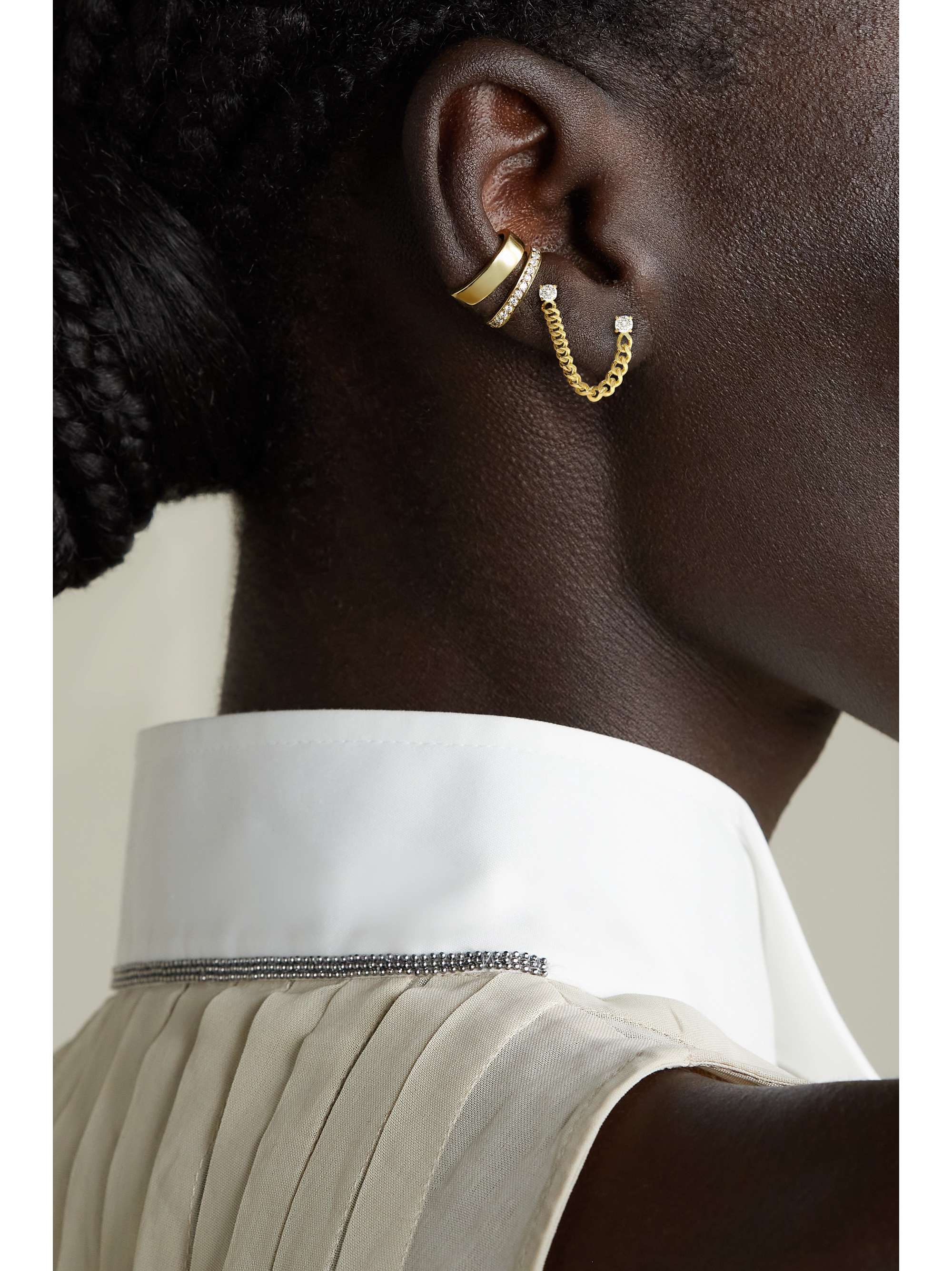 ANITA KO 18-karat gold diamond earring