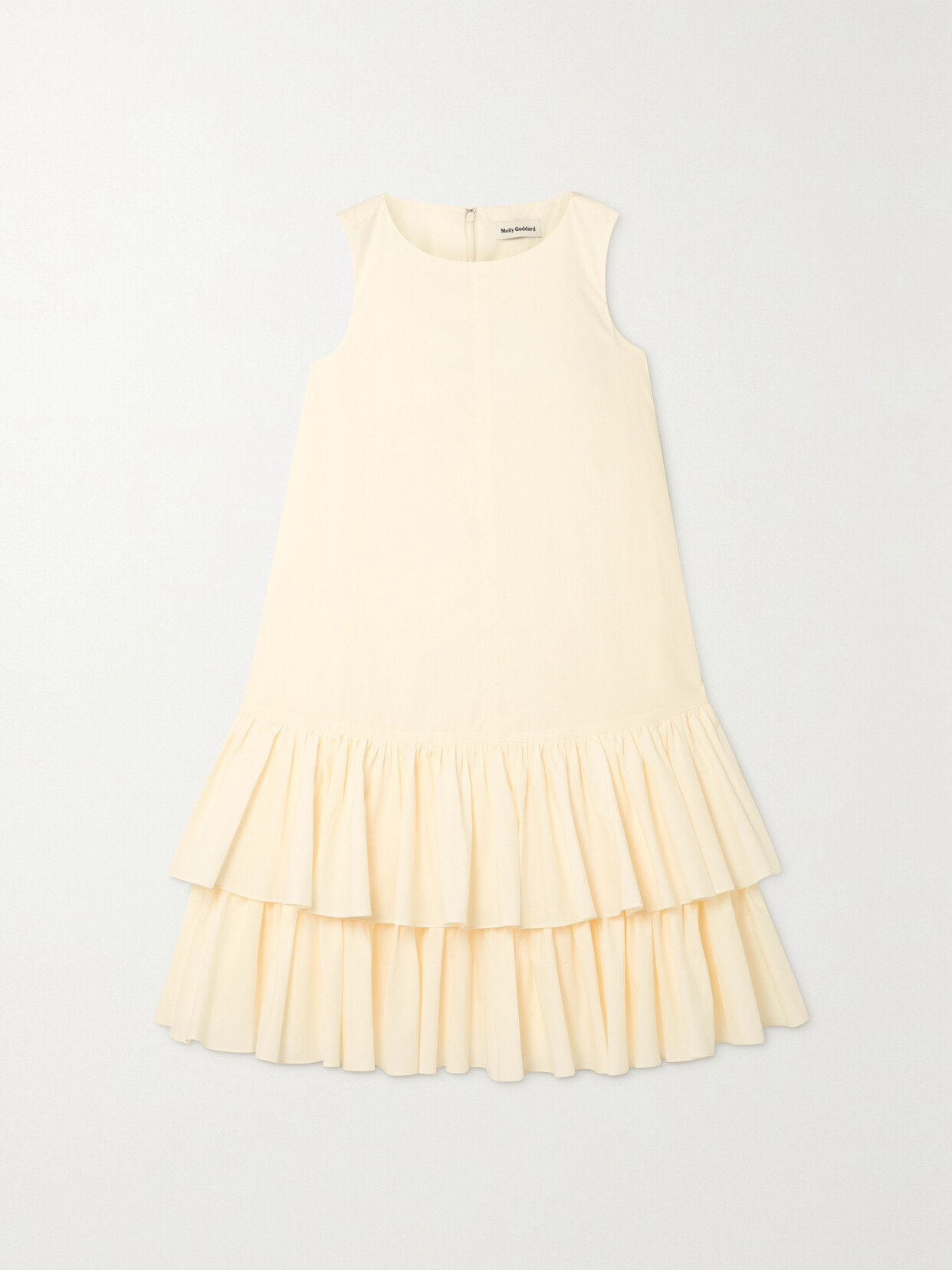 Molly Goddard Mischa Ruffled Tiered Cotton Mini Dress